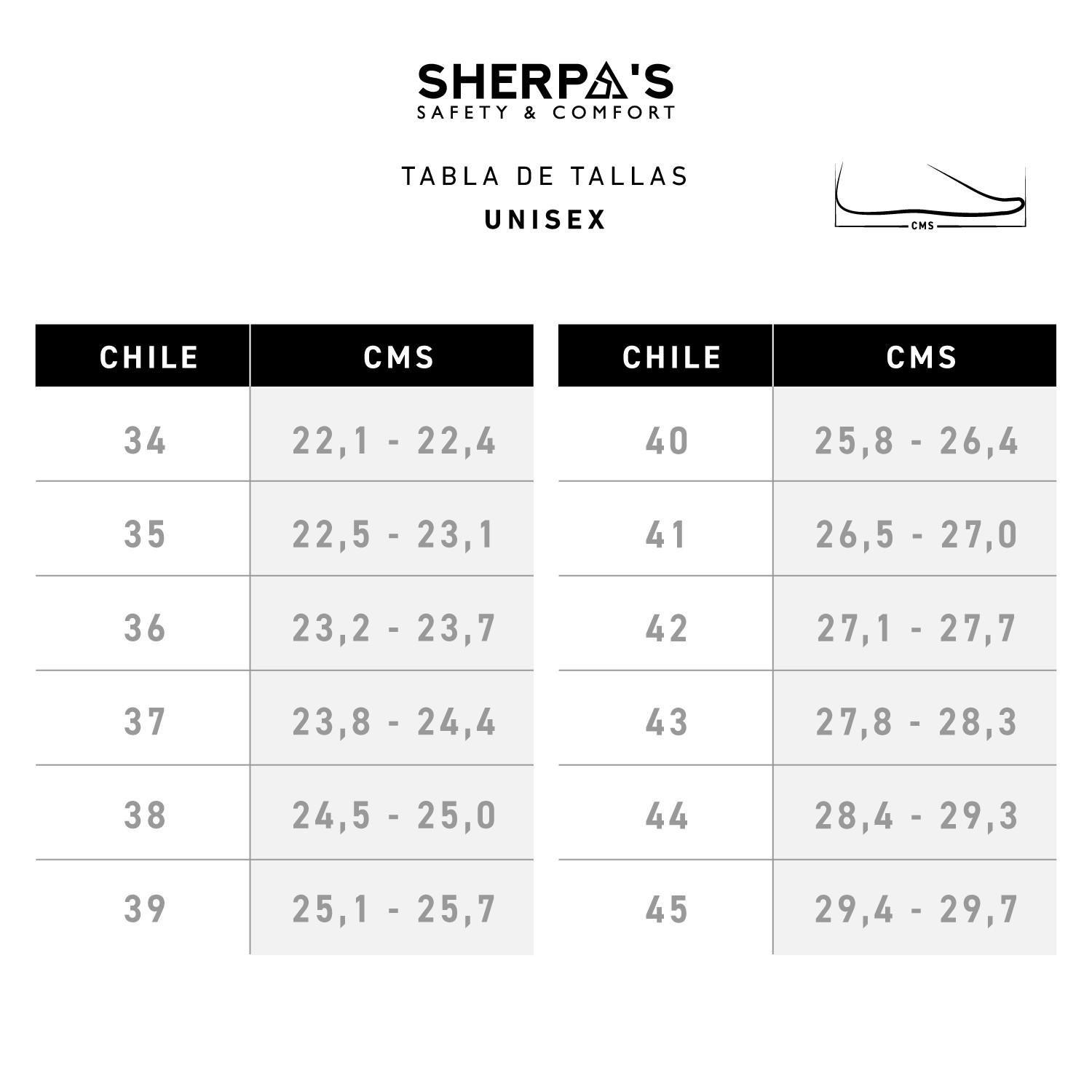 Zapato de Seguridad Hombre Sherpa's - A920-6