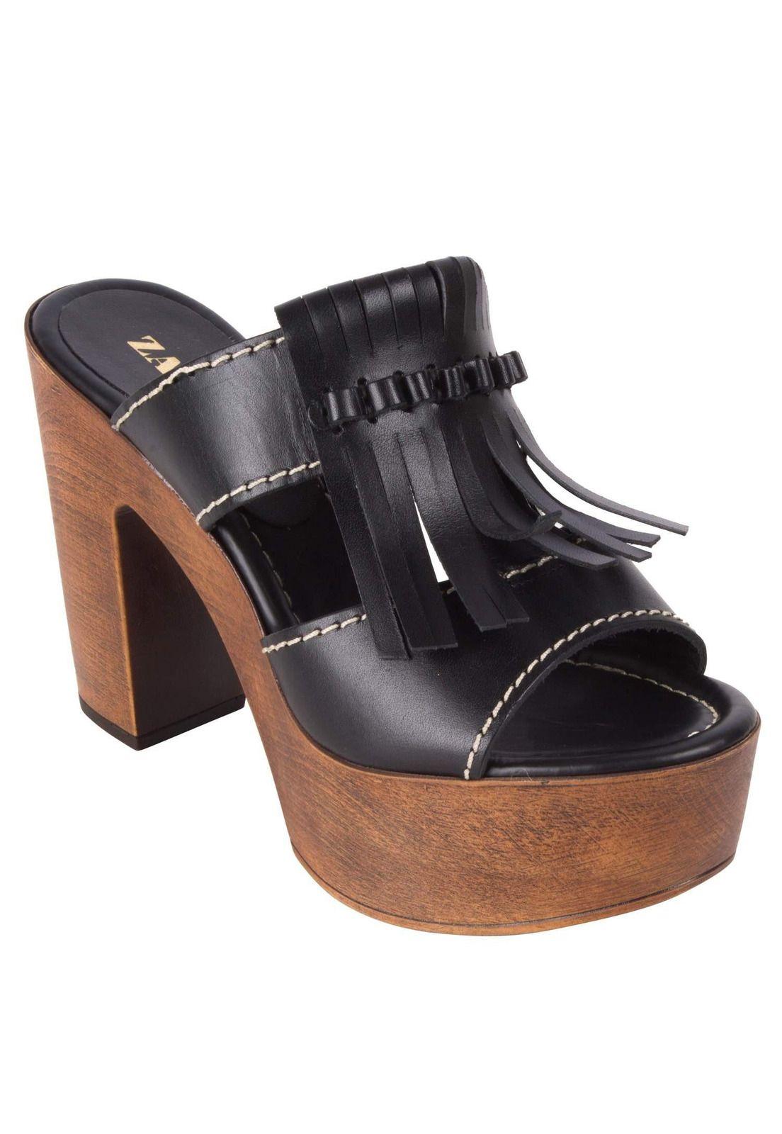 Sandalia Charles Zappa Mujer Negro - S084-0