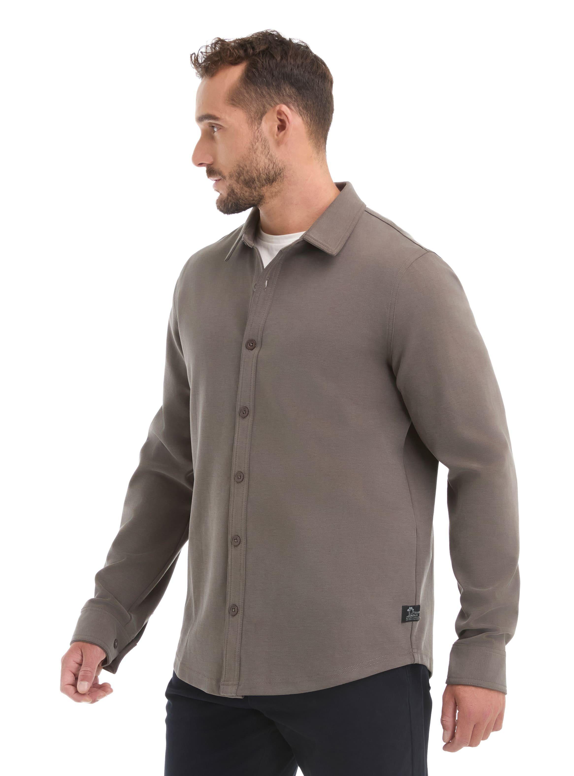 Camisa Hombre Manga Larga Textura Casual Panama Jack - L962-3