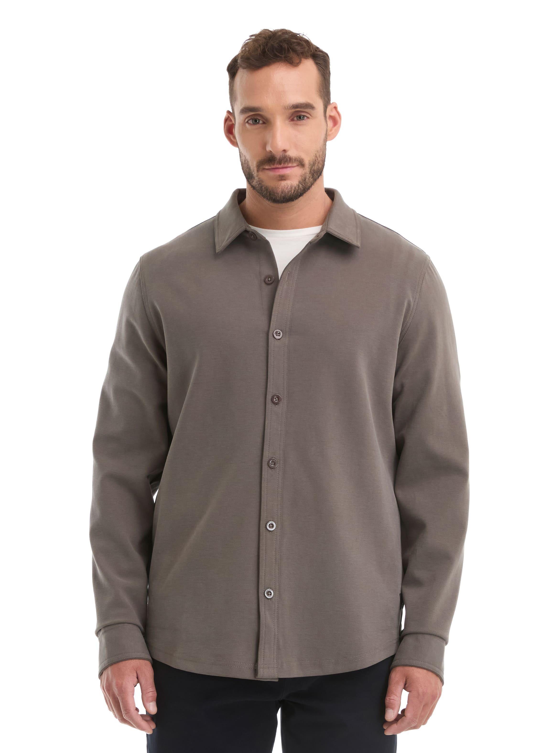 Camisa Hombre Manga Larga Textura Casual Panama Jack - L962-3