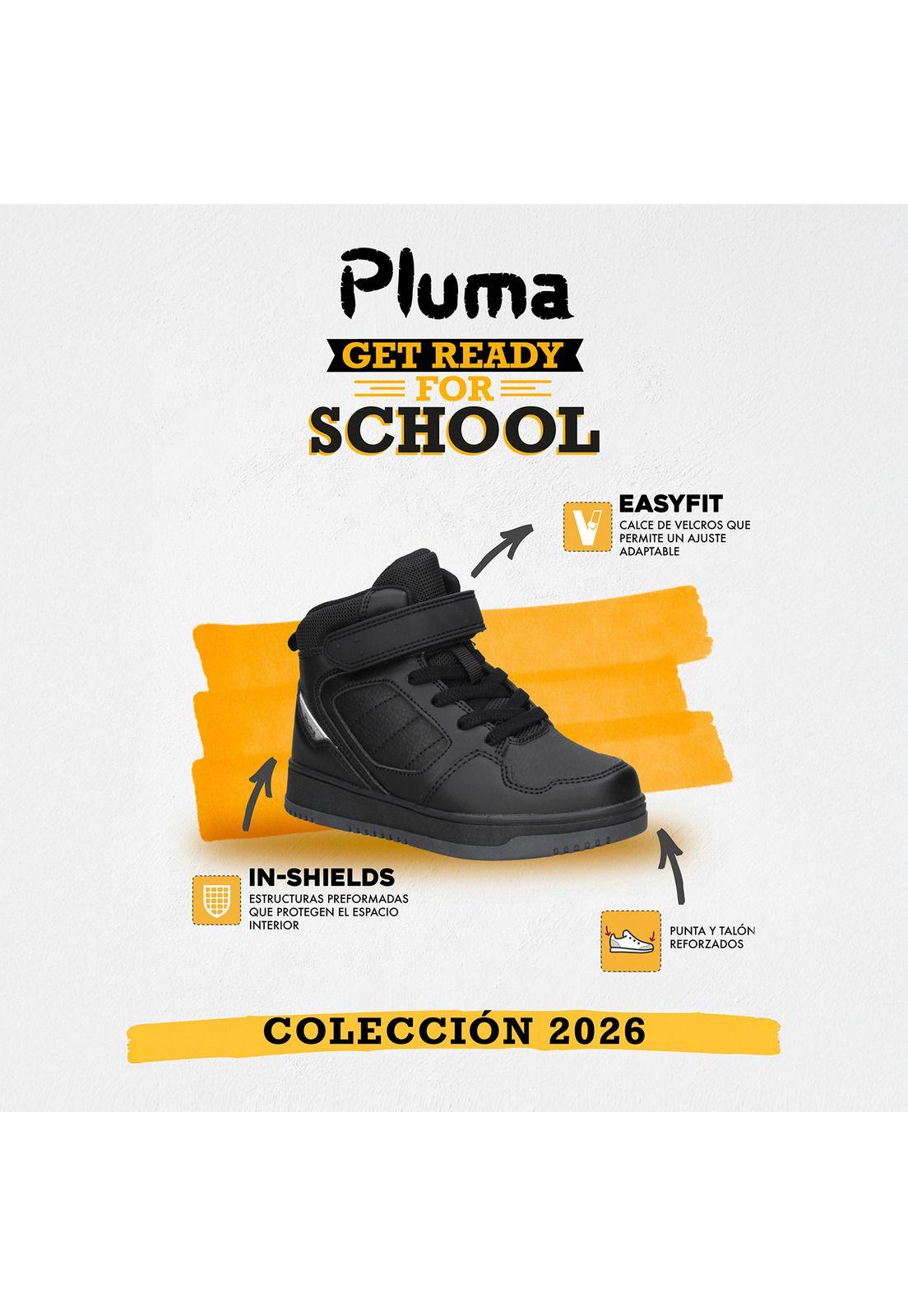 Zapatilla Escolar Niño Pluma - PLB020A-2
