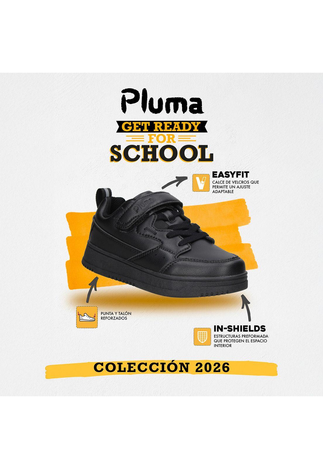 Zapatilla Escolar Niño Pluma - PLB006A-2