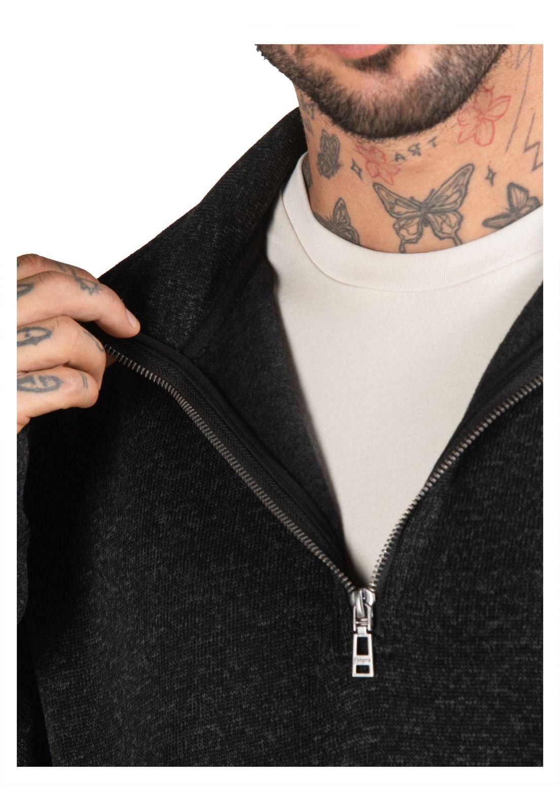 Polerón Hombre Tejido Cuello Alto Panama Jack - PJH026M-5