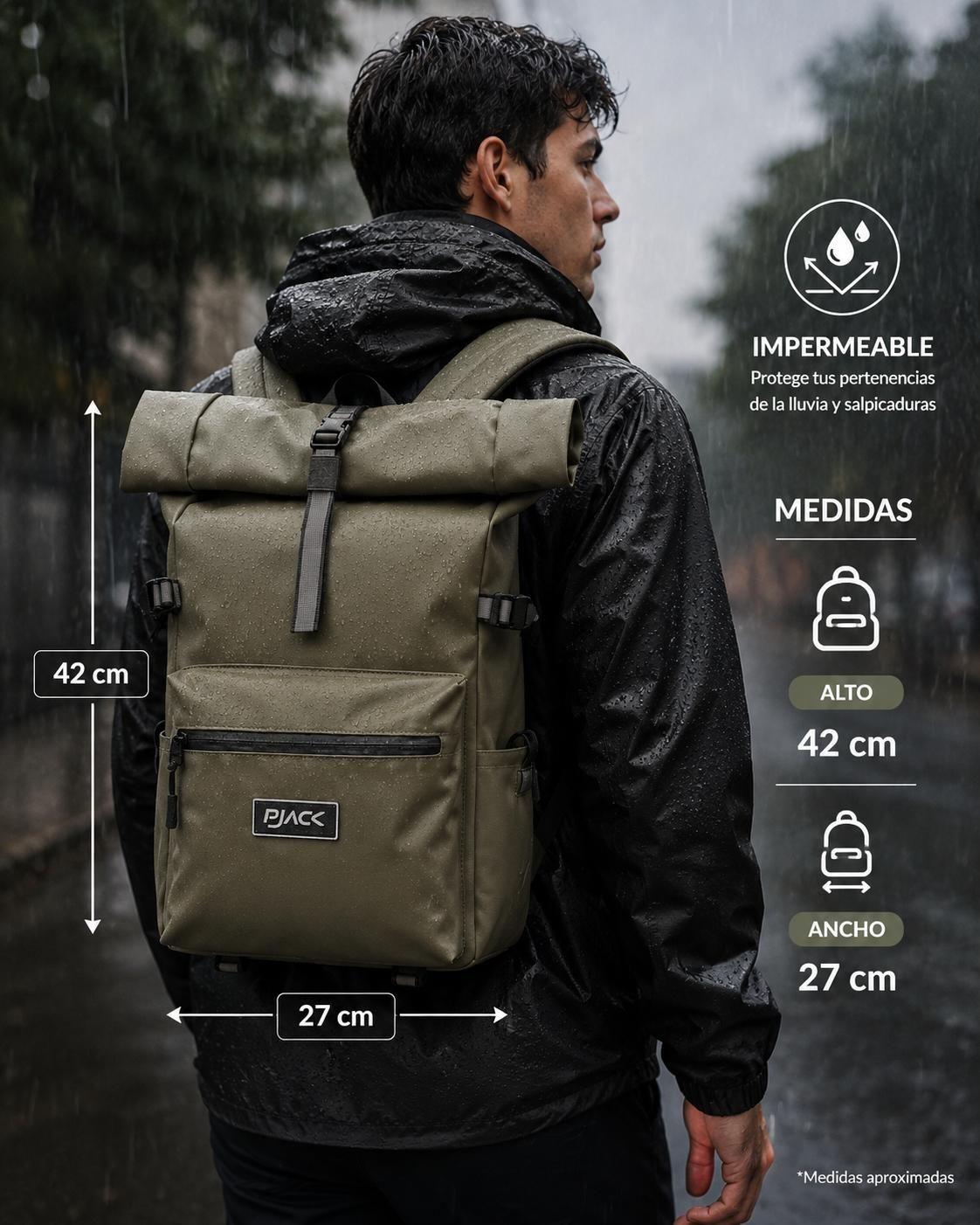 Mochila Waterproof Hombre Panama Jack- H911-0