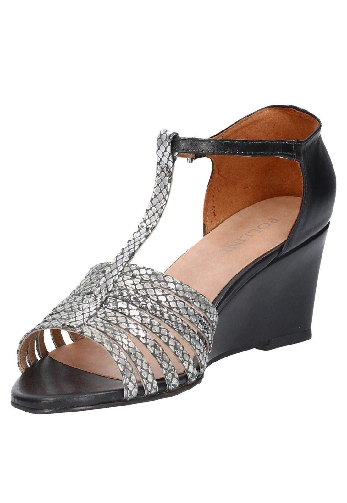 Sandalia Tulip Pollini Mujer Negro - 4972-4