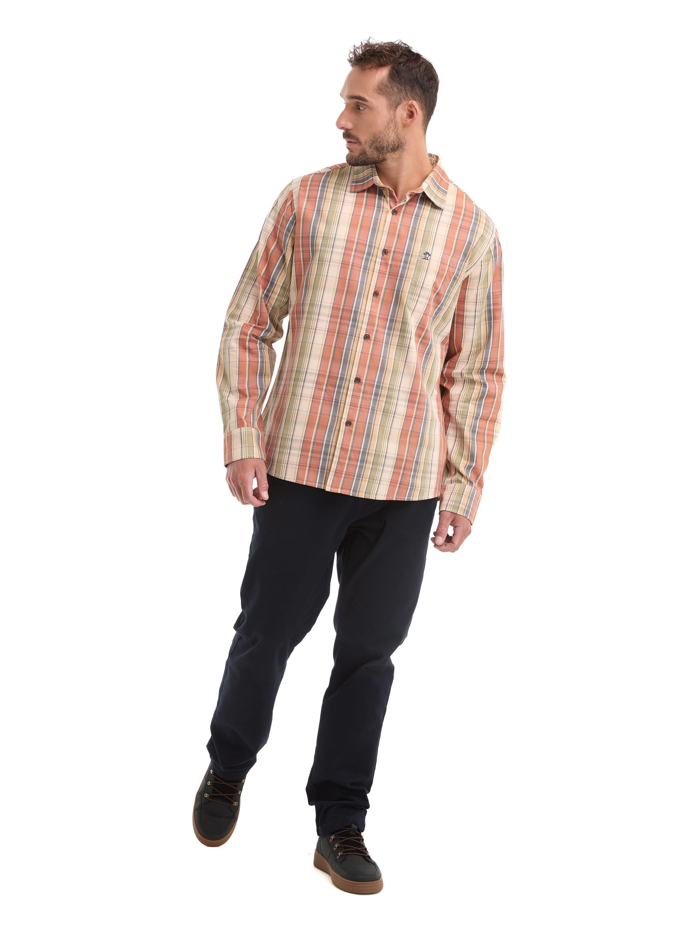 Camisa Hombre Escocesa Manga Larga Casual Panama Jack - L963-6