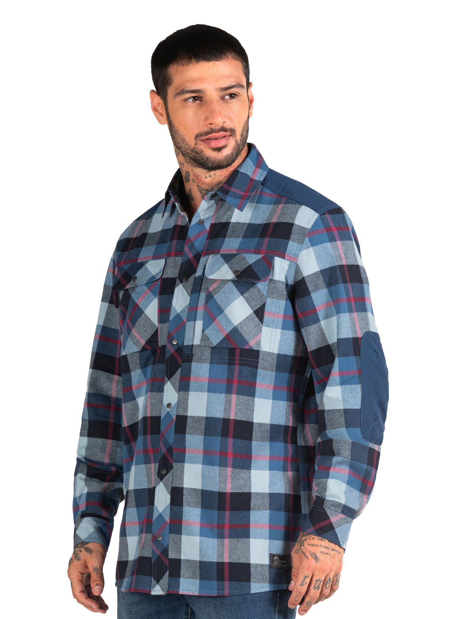 Camisa Hombre Leñador Manga Larga Panama Jack - PJH027M-3