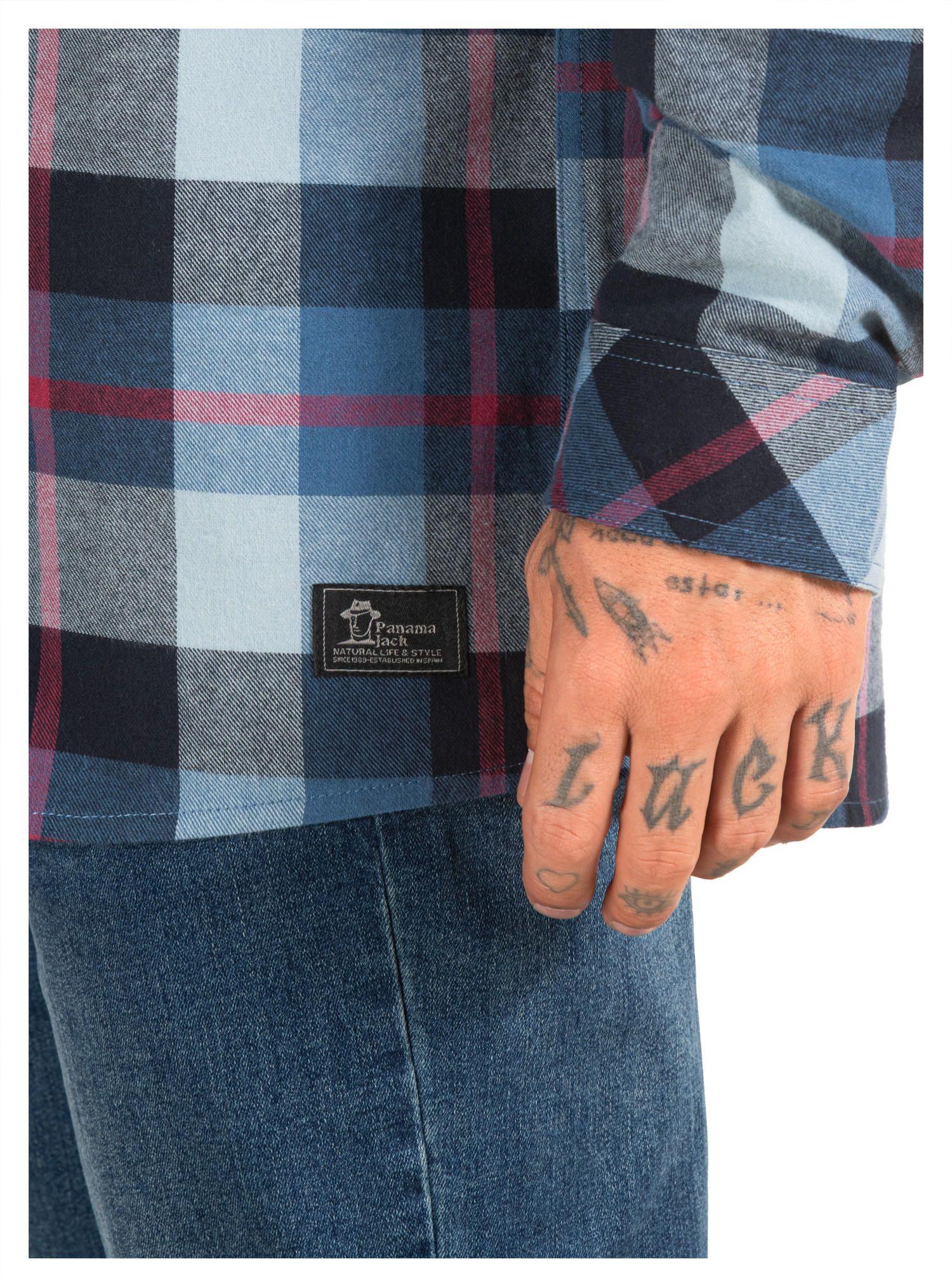 Camisa Hombre Leñador Manga Larga Panama Jack - PJH027M-4