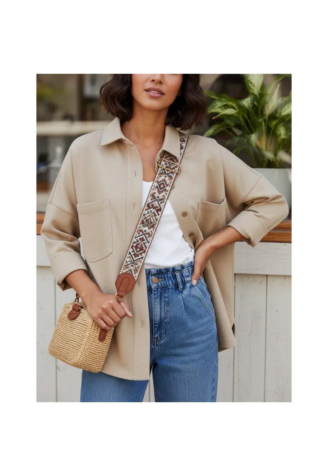 Sobre Camisa Mujer Overshirt Casual Panama Jack - K845-7