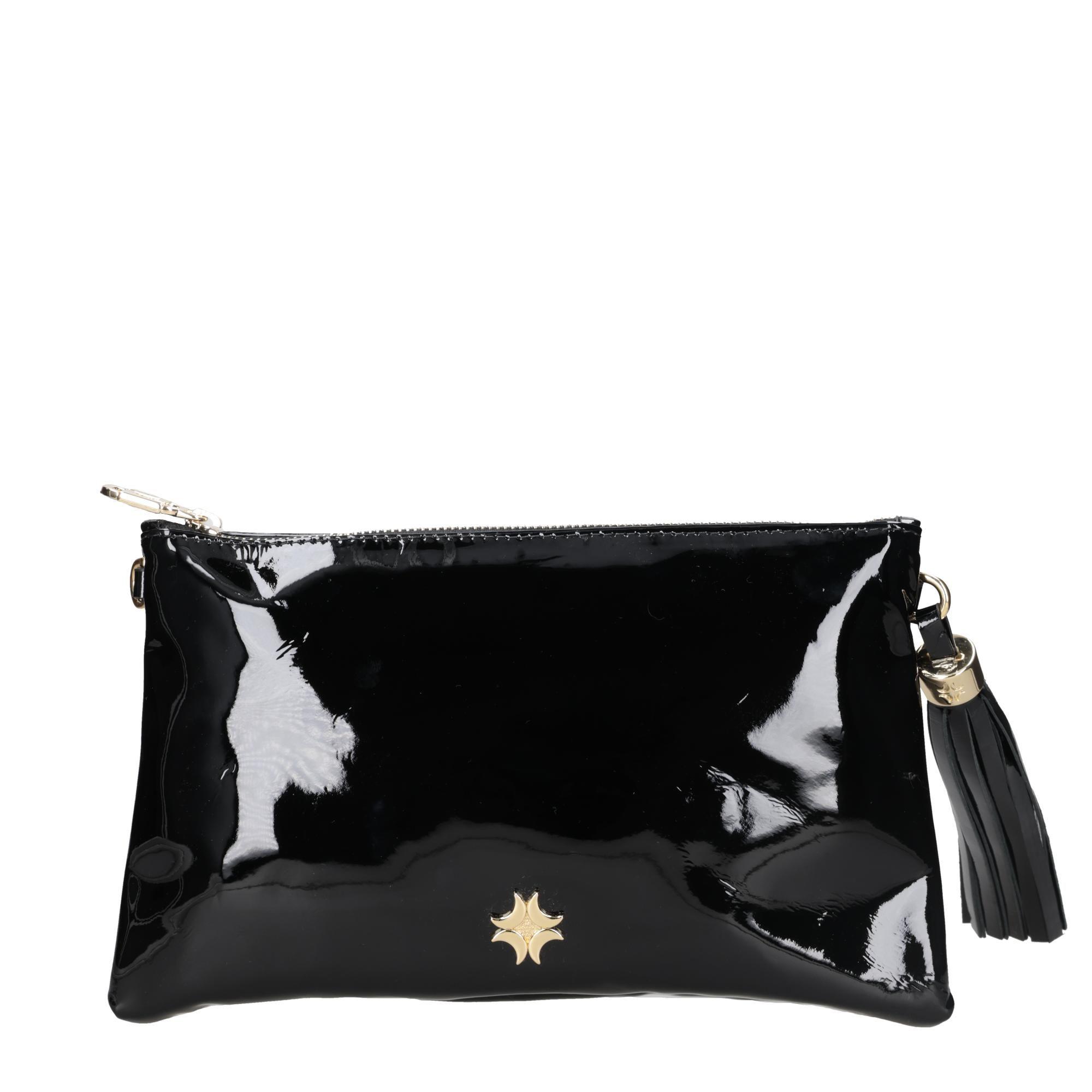 Cartera Cuero Charol y cadena Fiesta Luz Da Lua - LDM0180-5