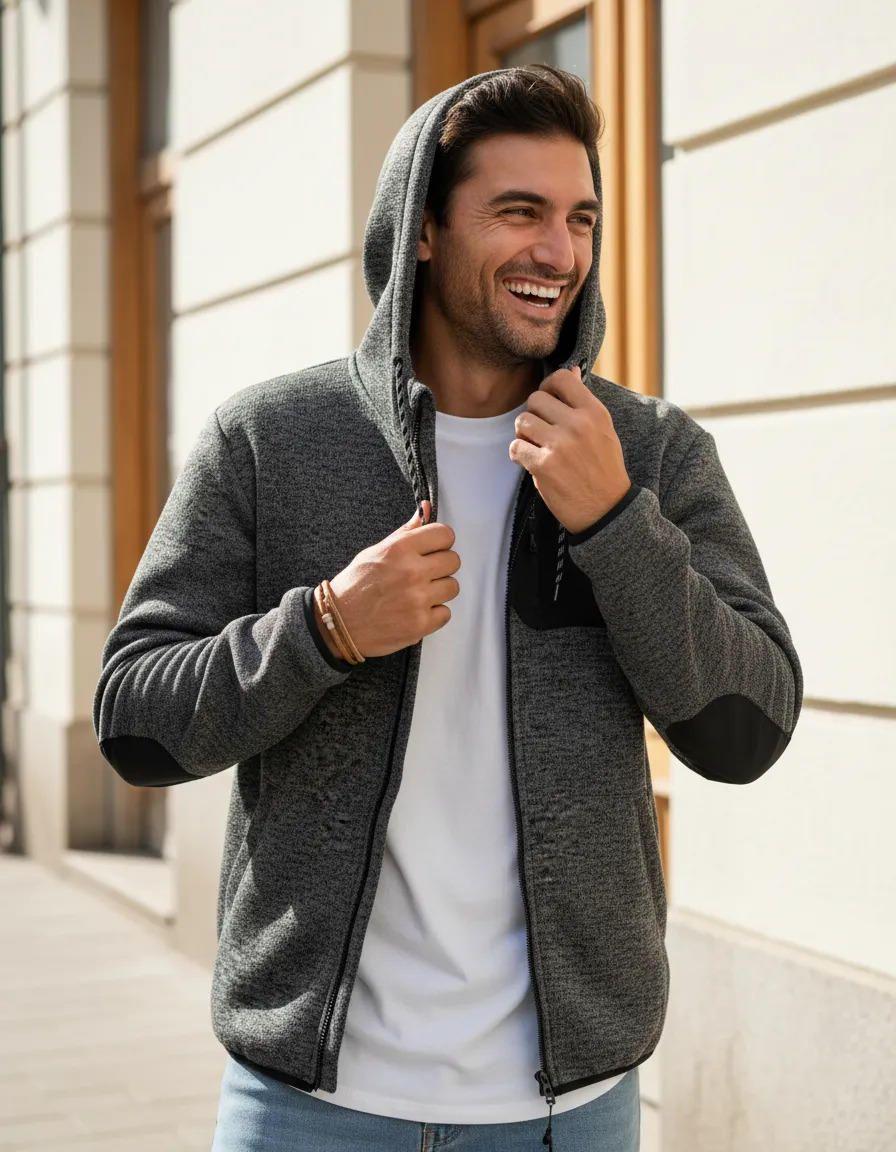 Polerón hombre tejido con polar Panama Jack - H949-0
