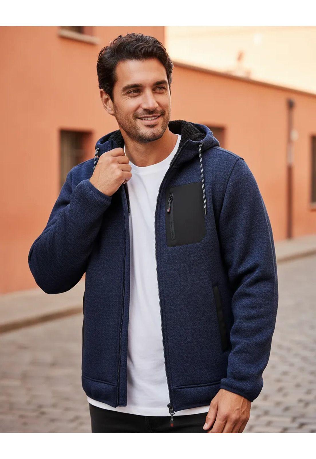 Polerón hombre tejido con polar Panama Jack - H949-0