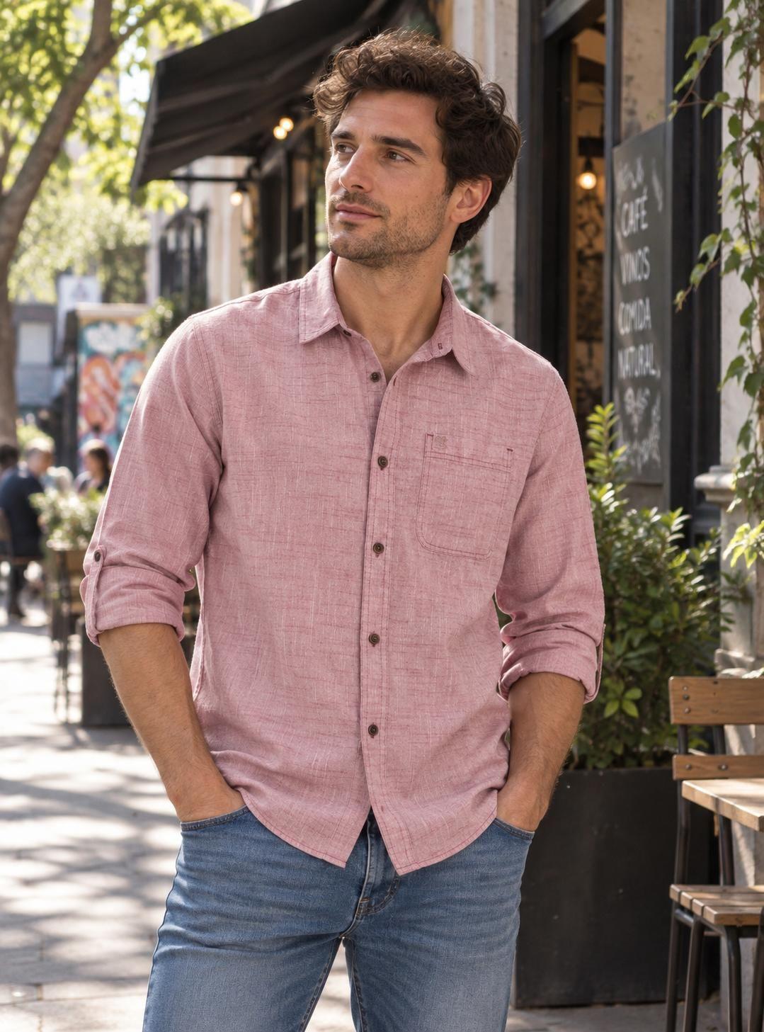 Camisa Hombre tipo Lino Panama Jack - K866-0