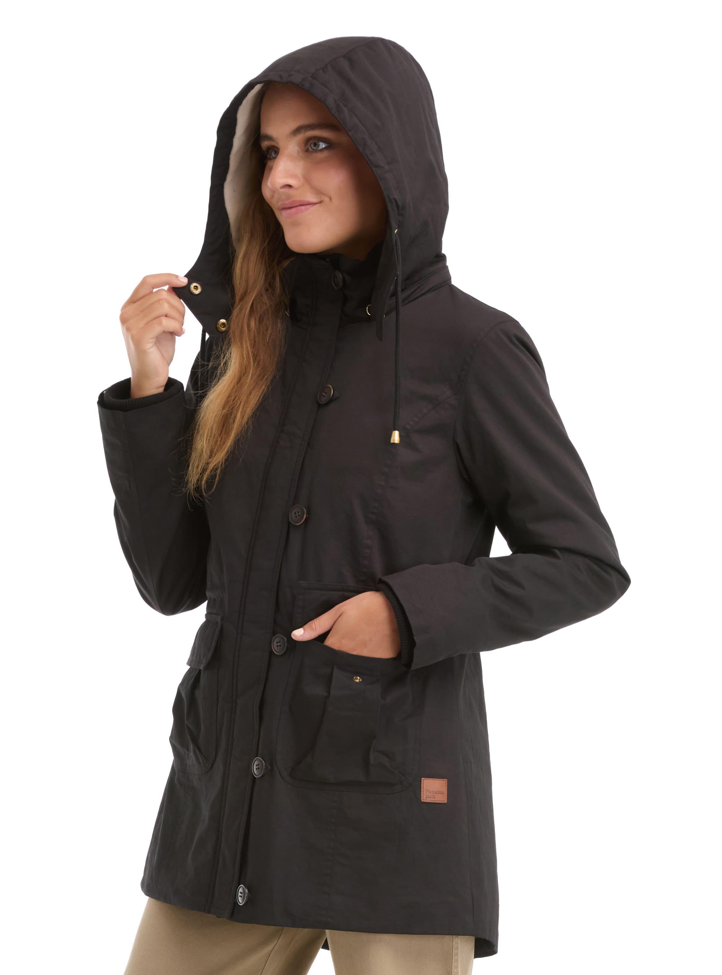 Chaqueta Mujer Twill Polar con Gorro Panama Jack - L983-3