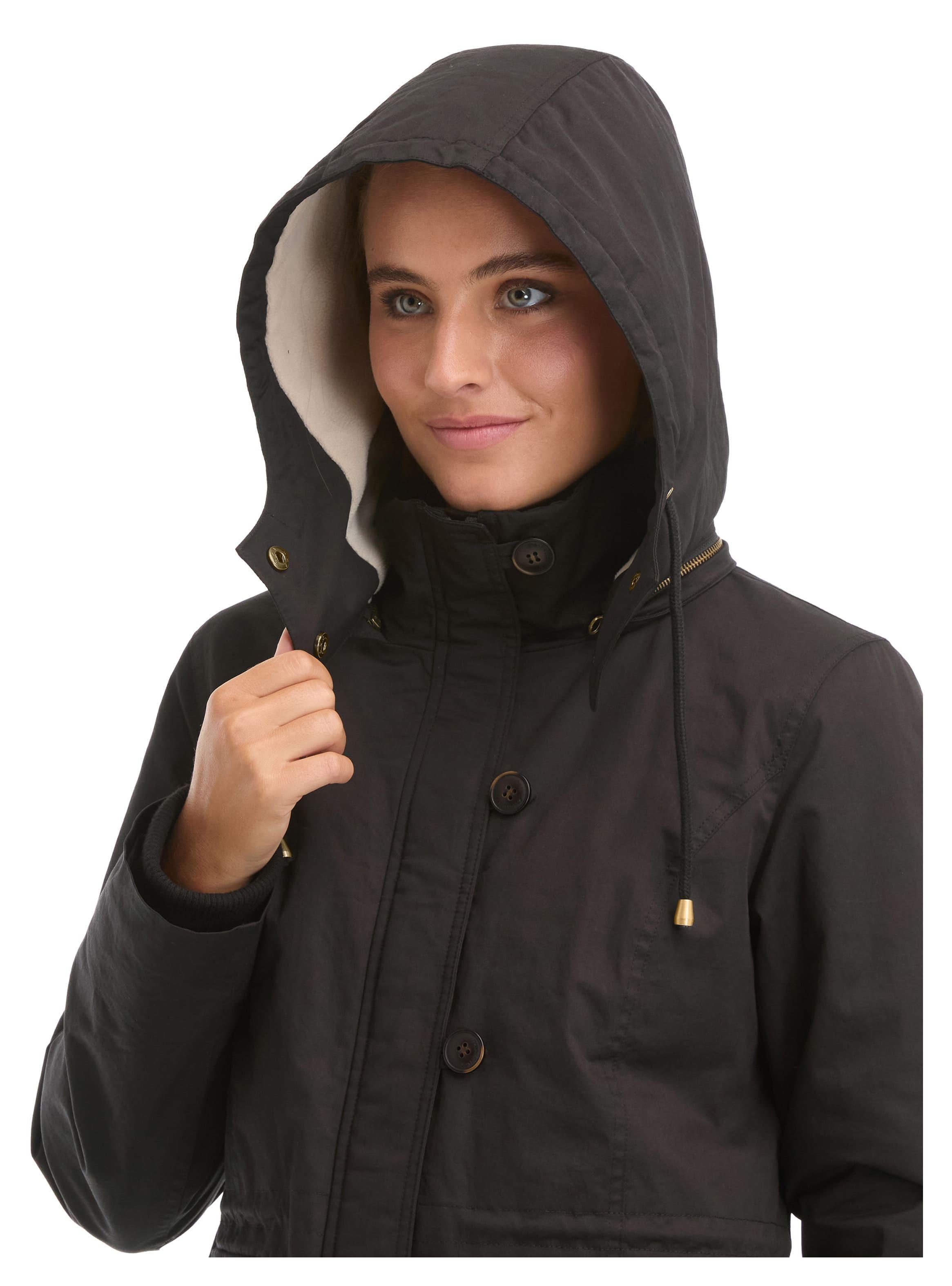 Chaqueta Mujer Twill Polar con Gorro Panama Jack - L983-4