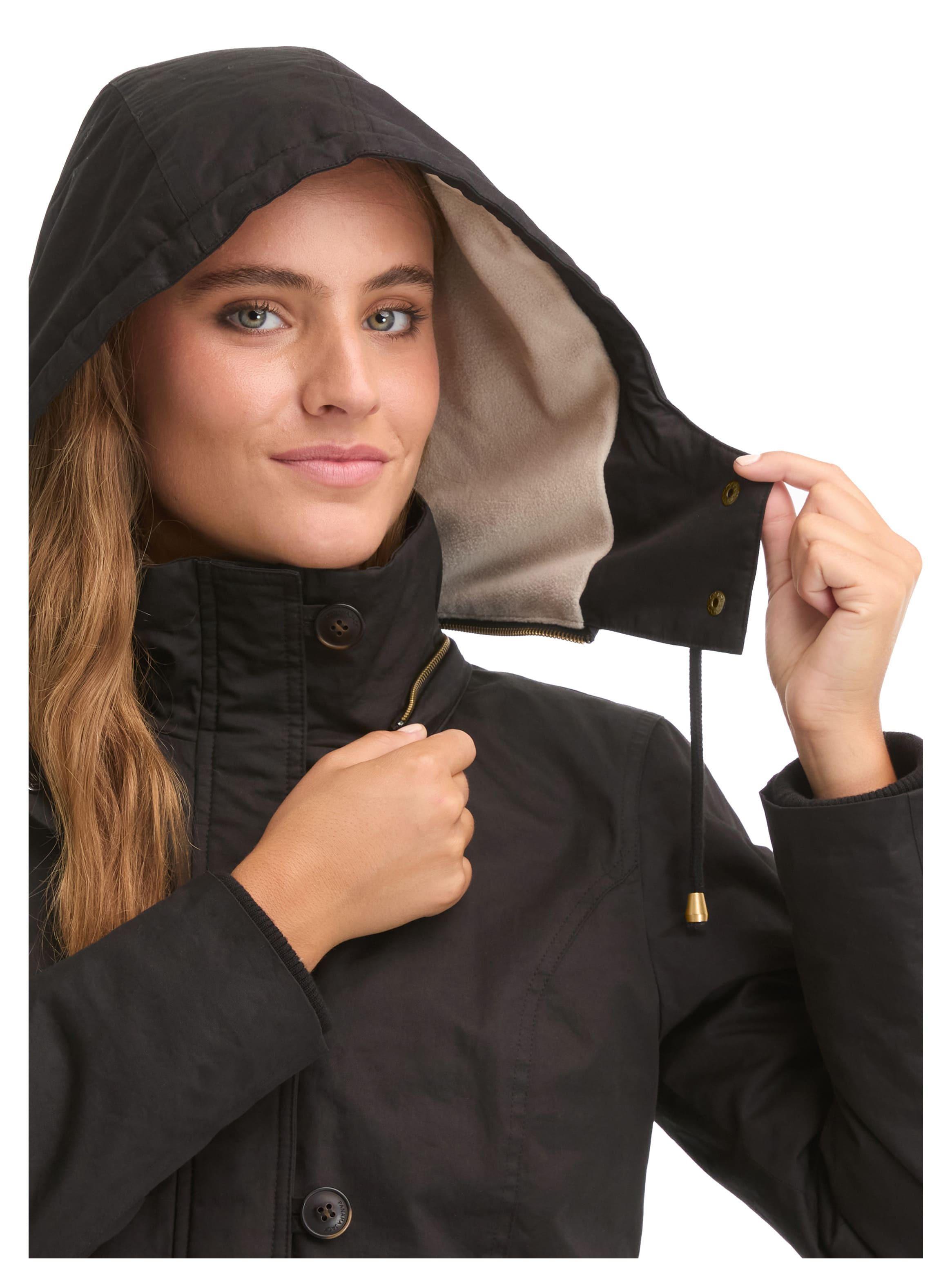 Chaqueta Mujer Twill Polar con Gorro Panama Jack - L983-5