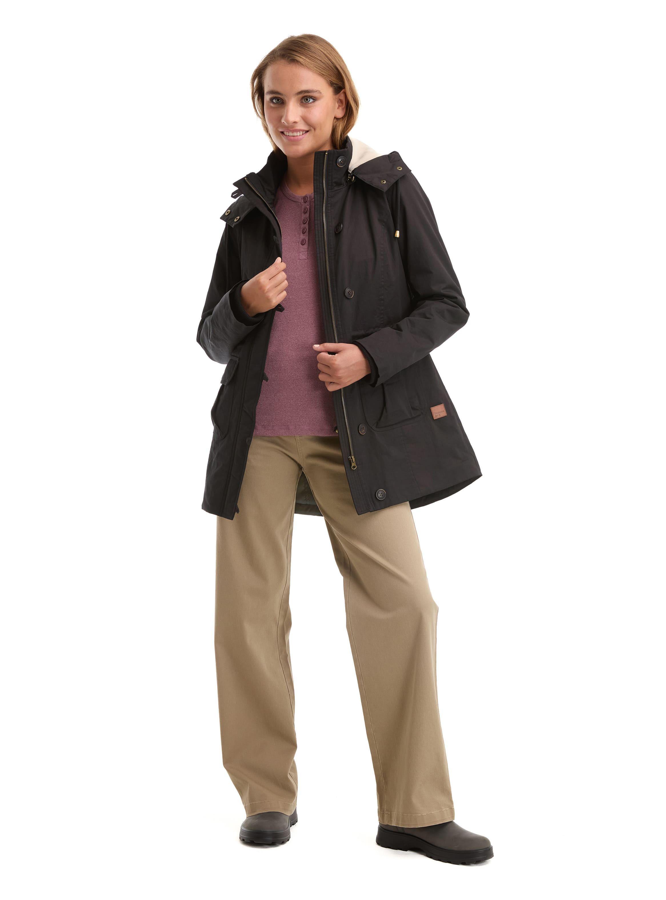 Chaqueta Mujer Twill Polar con Gorro Panama Jack - L983-8