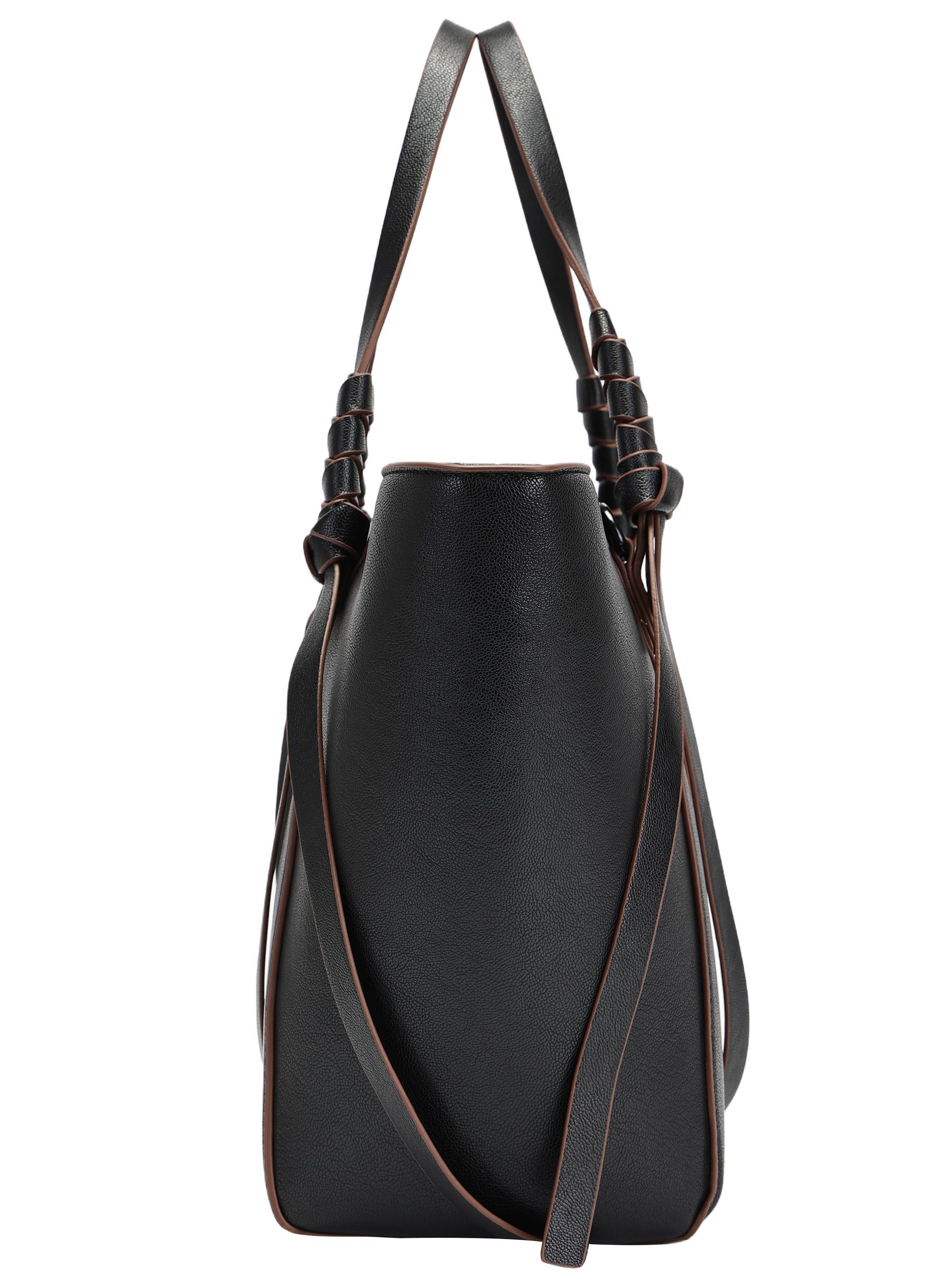 Cartera Bandolera Cantos en contraste y Amarras Pollini - POM068X-4