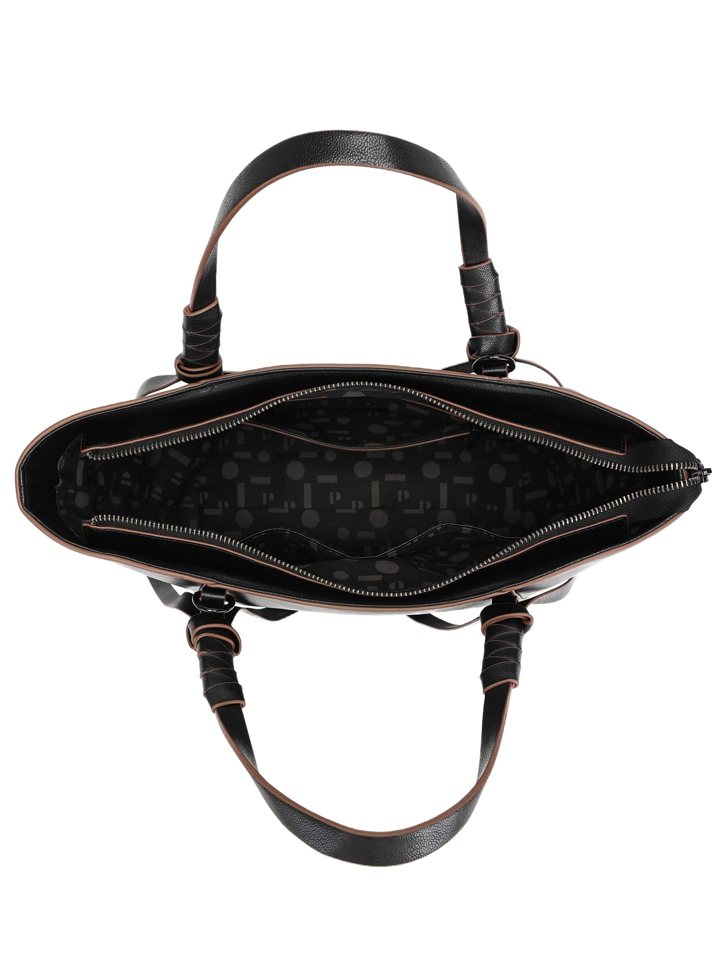 Cartera Bandolera Cantos en contraste y Amarras Pollini - POM068X-6