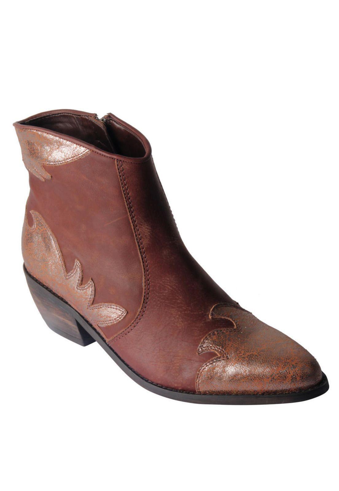Botin Zappa Mujer Café - X423-0