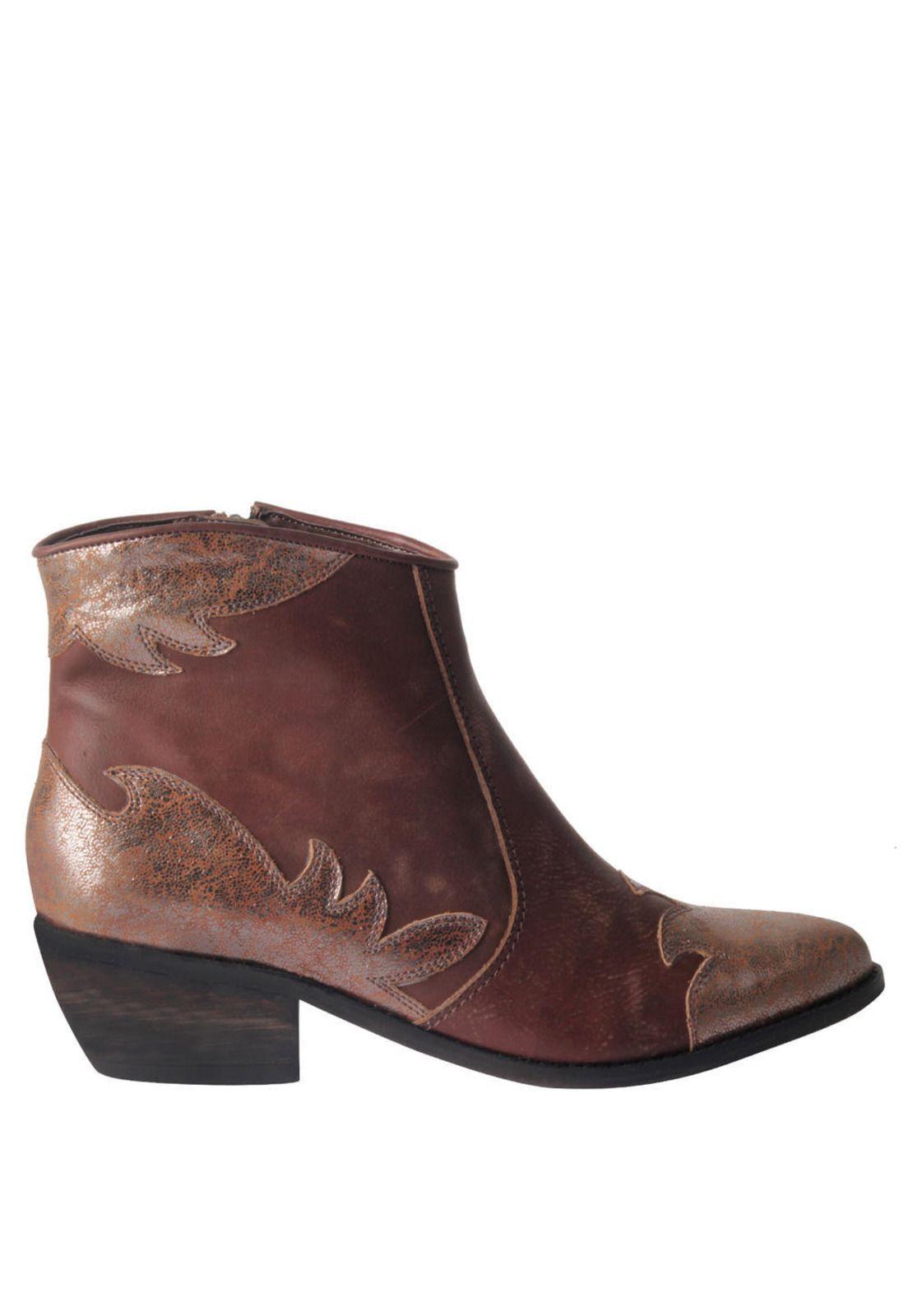 Botin Zappa Mujer Café - X423-1