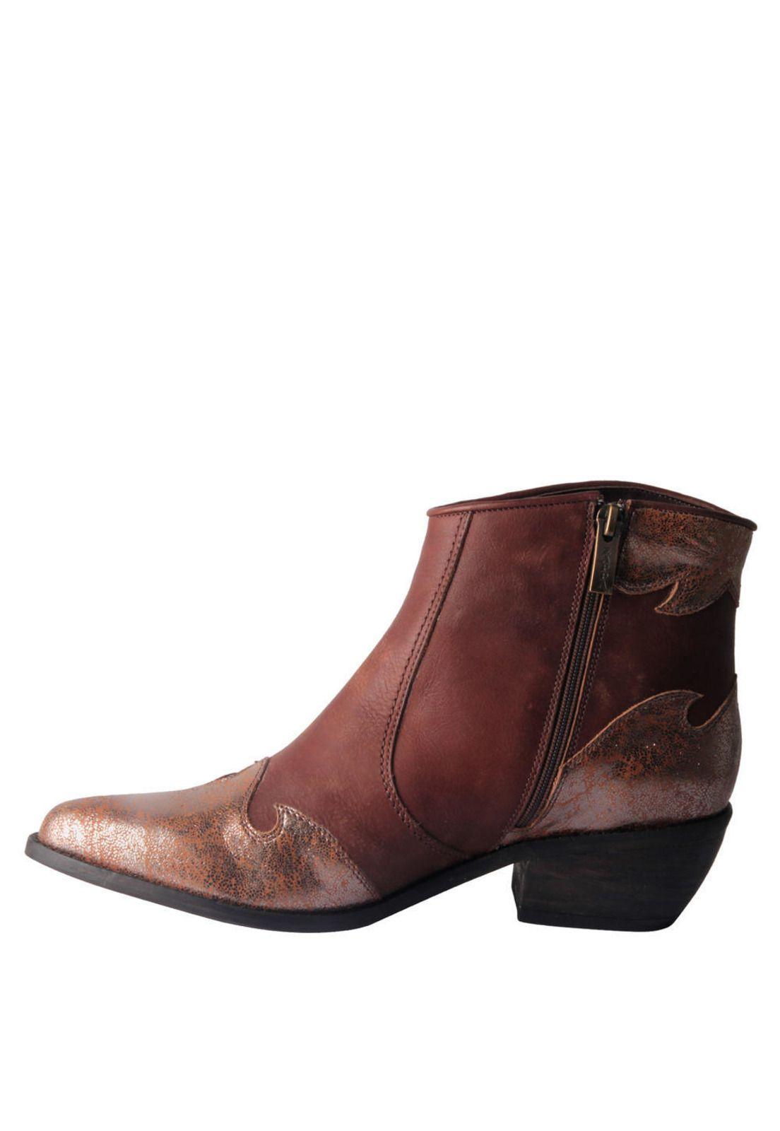 Botin Zappa Mujer Café - X423-3