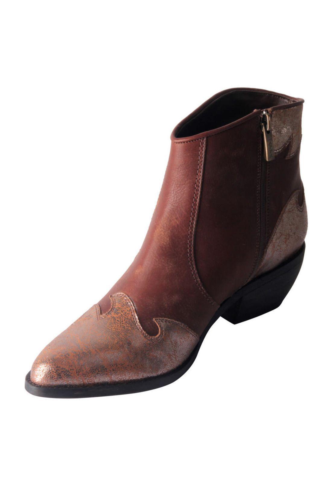 Botin Zappa Mujer Café - X423-4