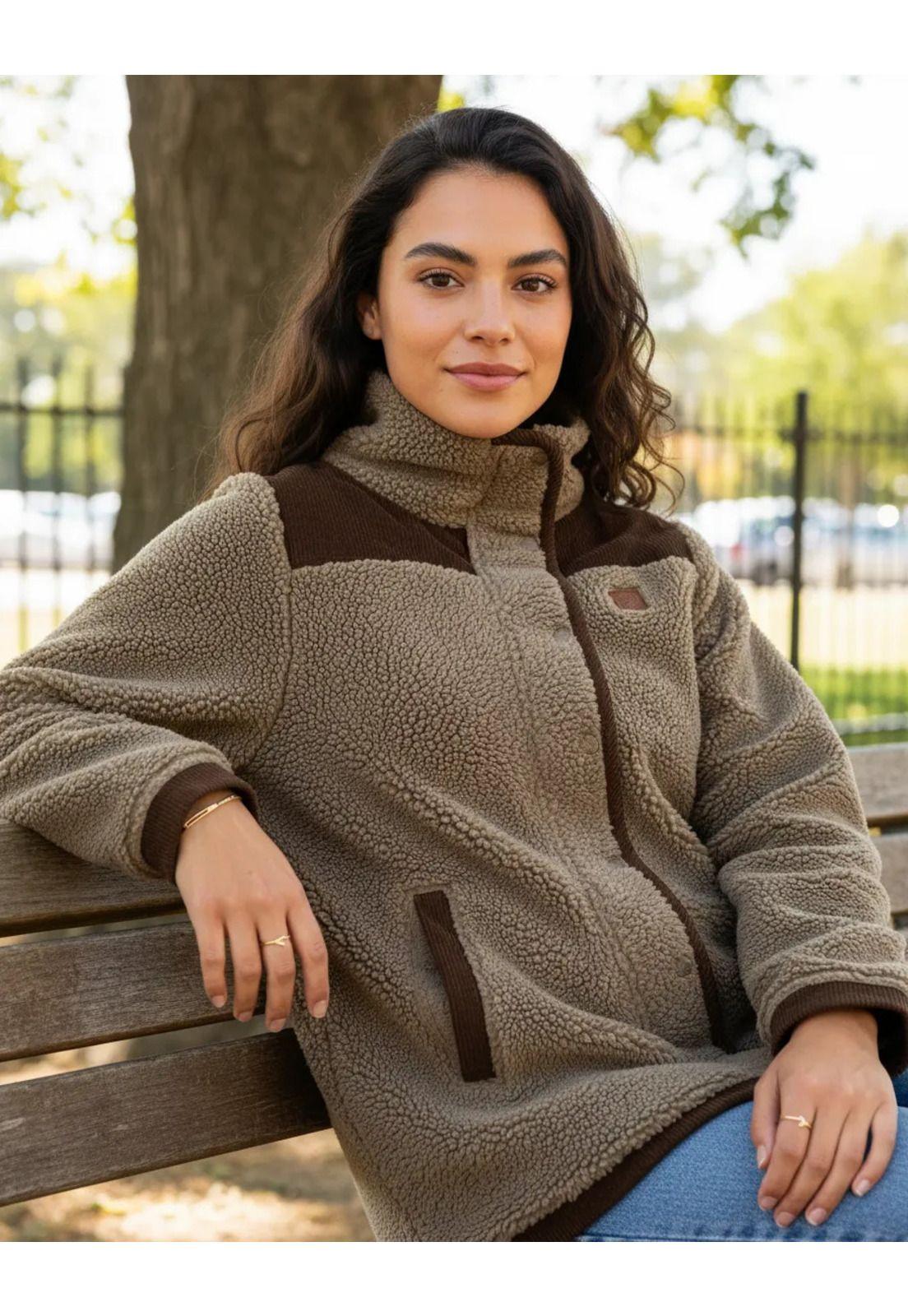 Chaqueta Mujer Sherpa Polar Jaspeado Panama Jack - L987-9