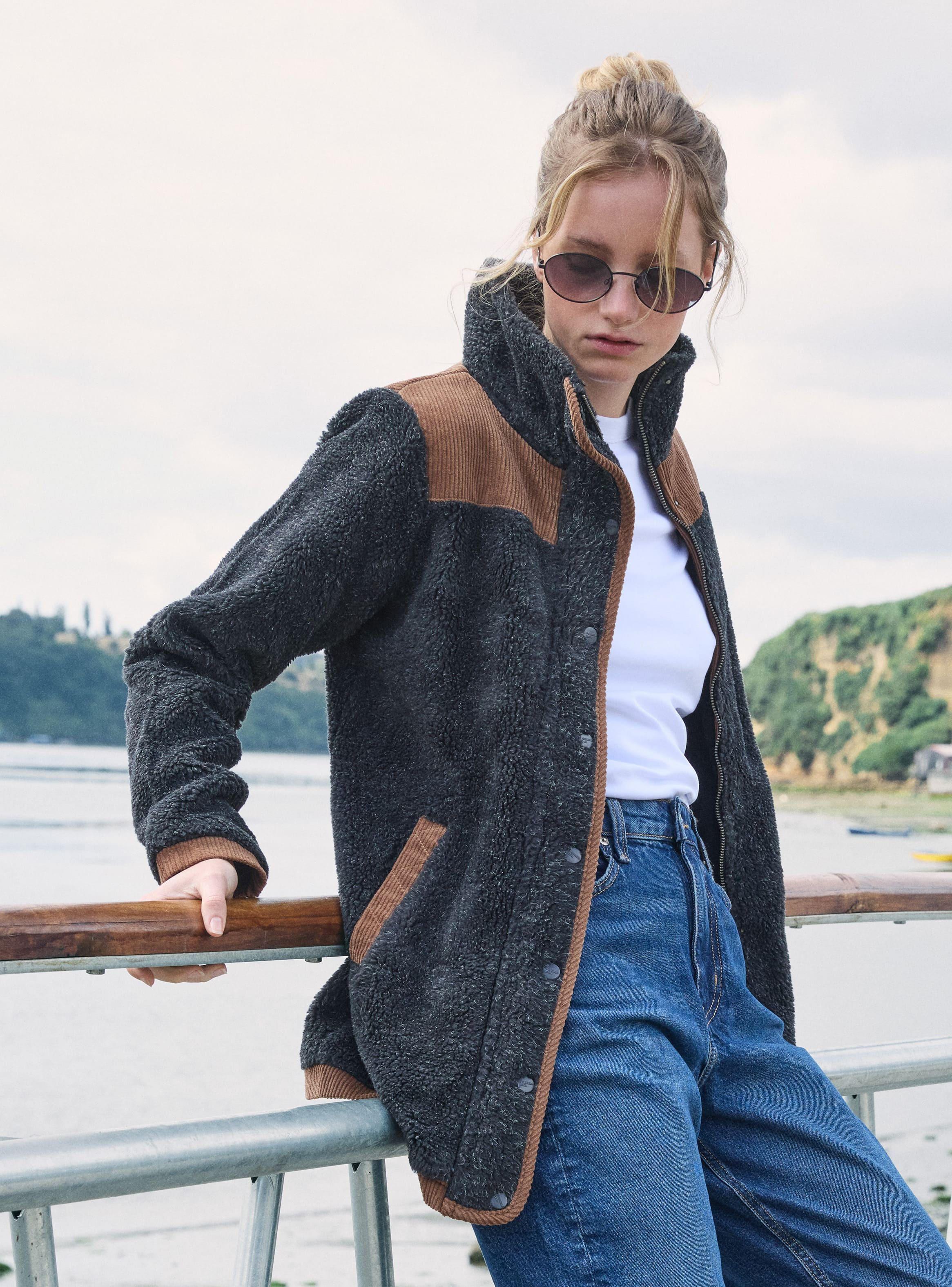 Chaqueta Mujer Sherpa Polar Jaspeado Panama Jack - L987-0