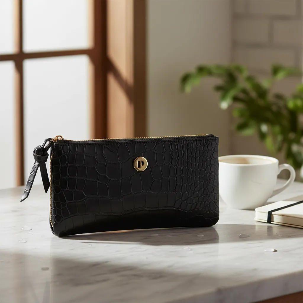 Billetera Monedero Con Textura Mujer Pollini - POM045X-5