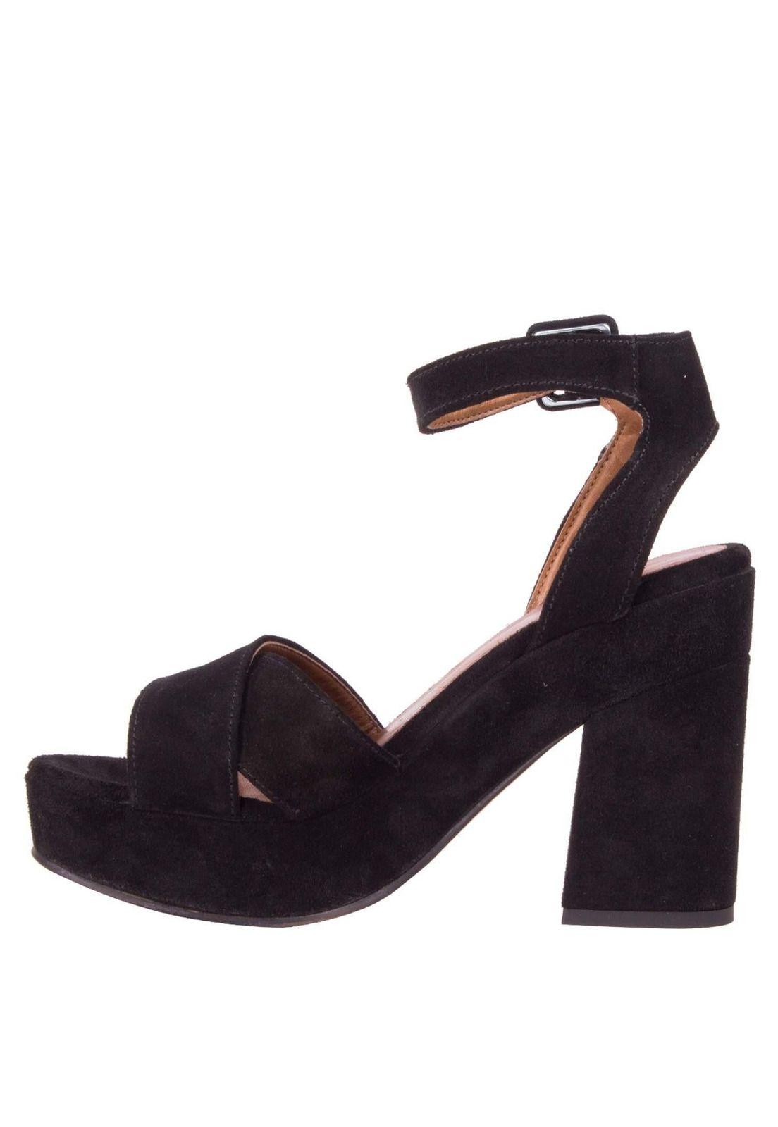 Sandalia Lily Pollini Mujer Negro - Y147-3