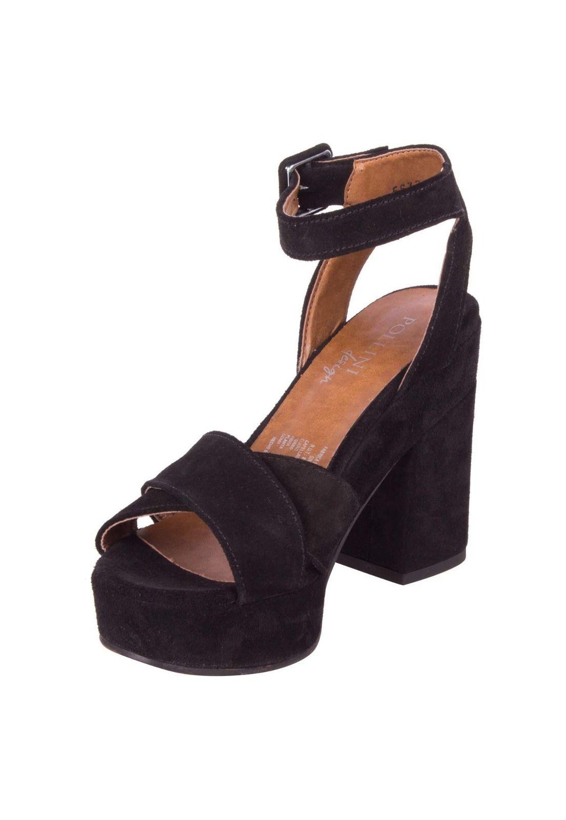 Sandalia Lily Pollini Mujer Negro - Y147-4
