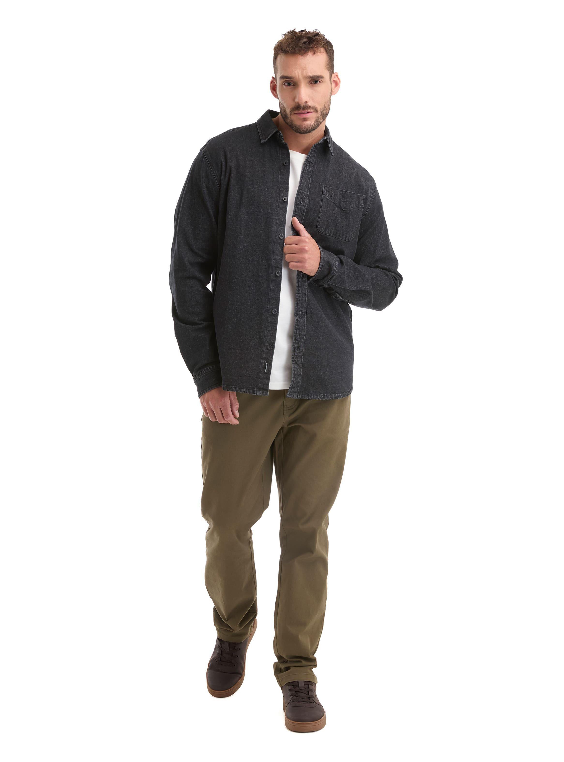 Camisa Hombre Denim Manga Larga Casual Panama Jack - L965-5