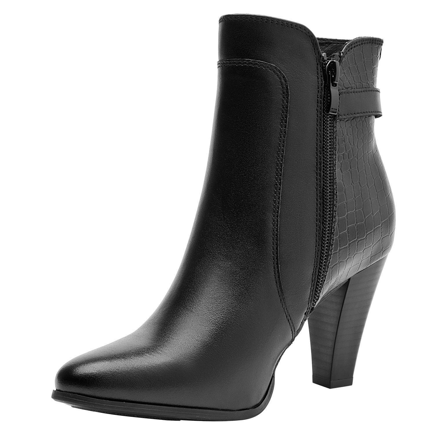 Botín Vestir Taco Alto Mujer Bruno Rossi - Brm0309-4