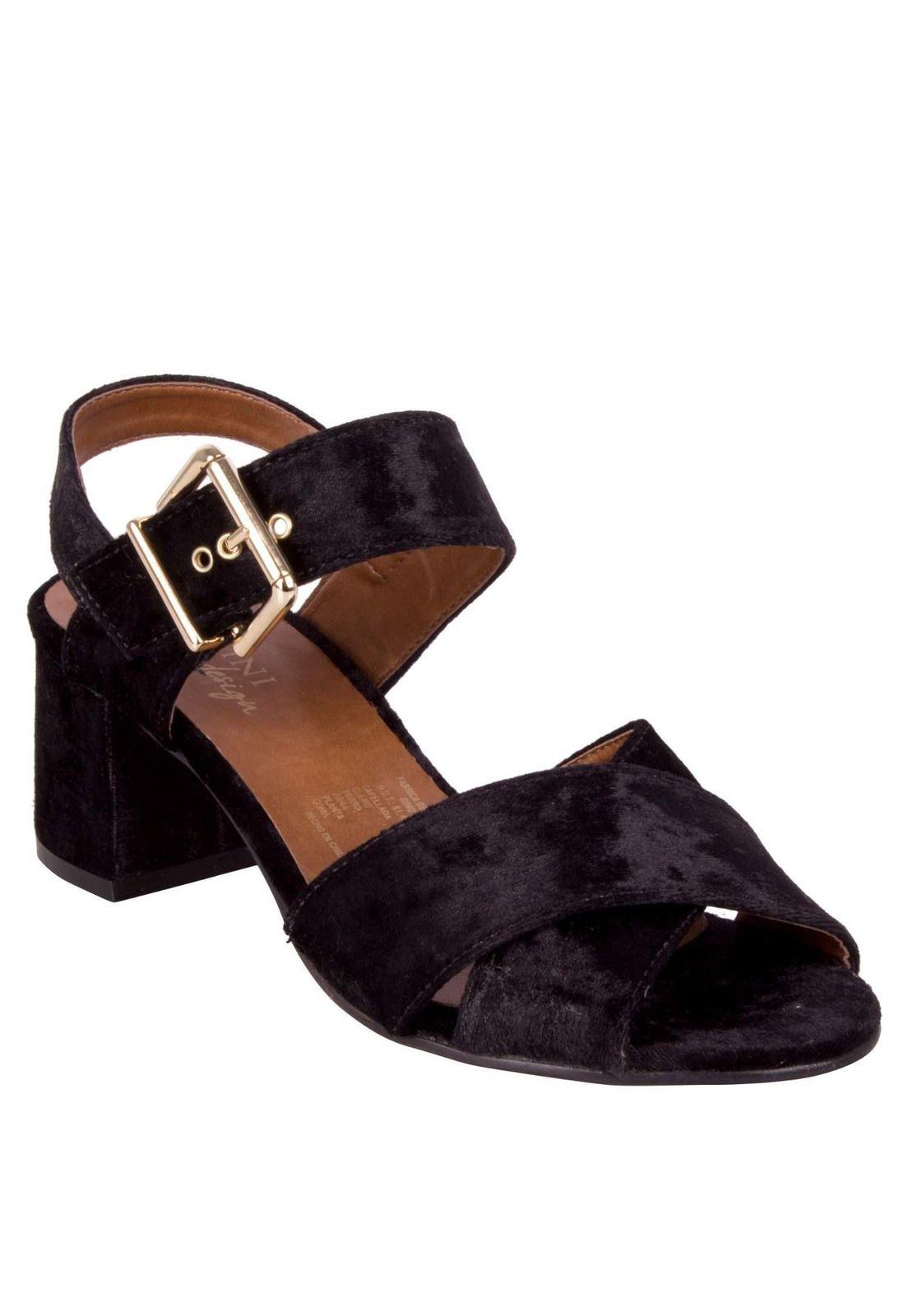 Sandalia Catmint Pollini Mujer Negro - Y155-0