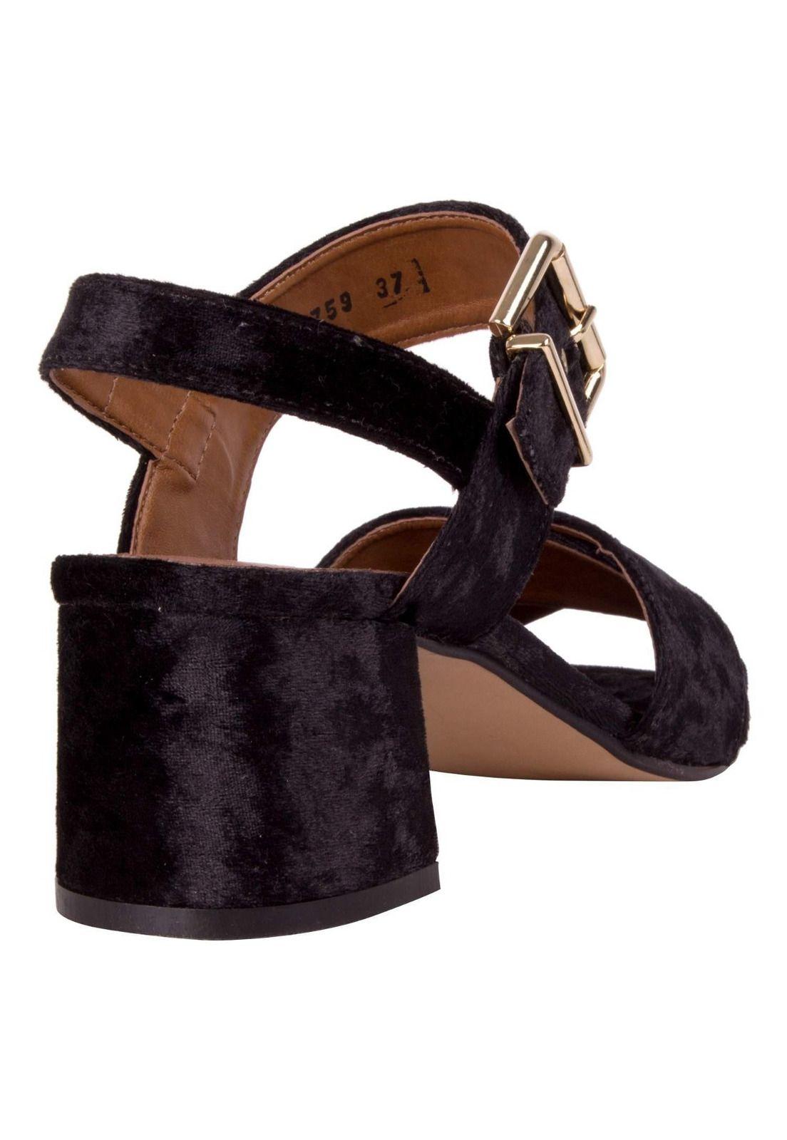 Sandalia Catmint Pollini Mujer Negro - Y155-2