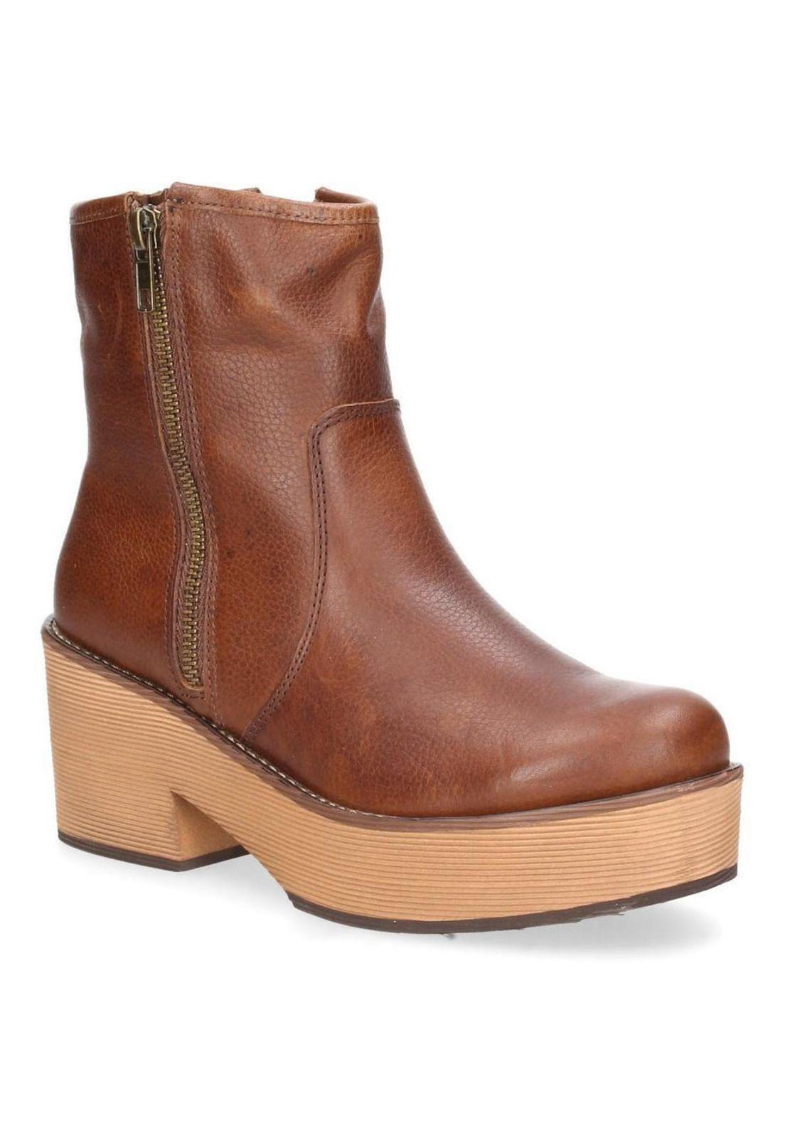 Botin Bruno Rossi Mujer Café - P231-0