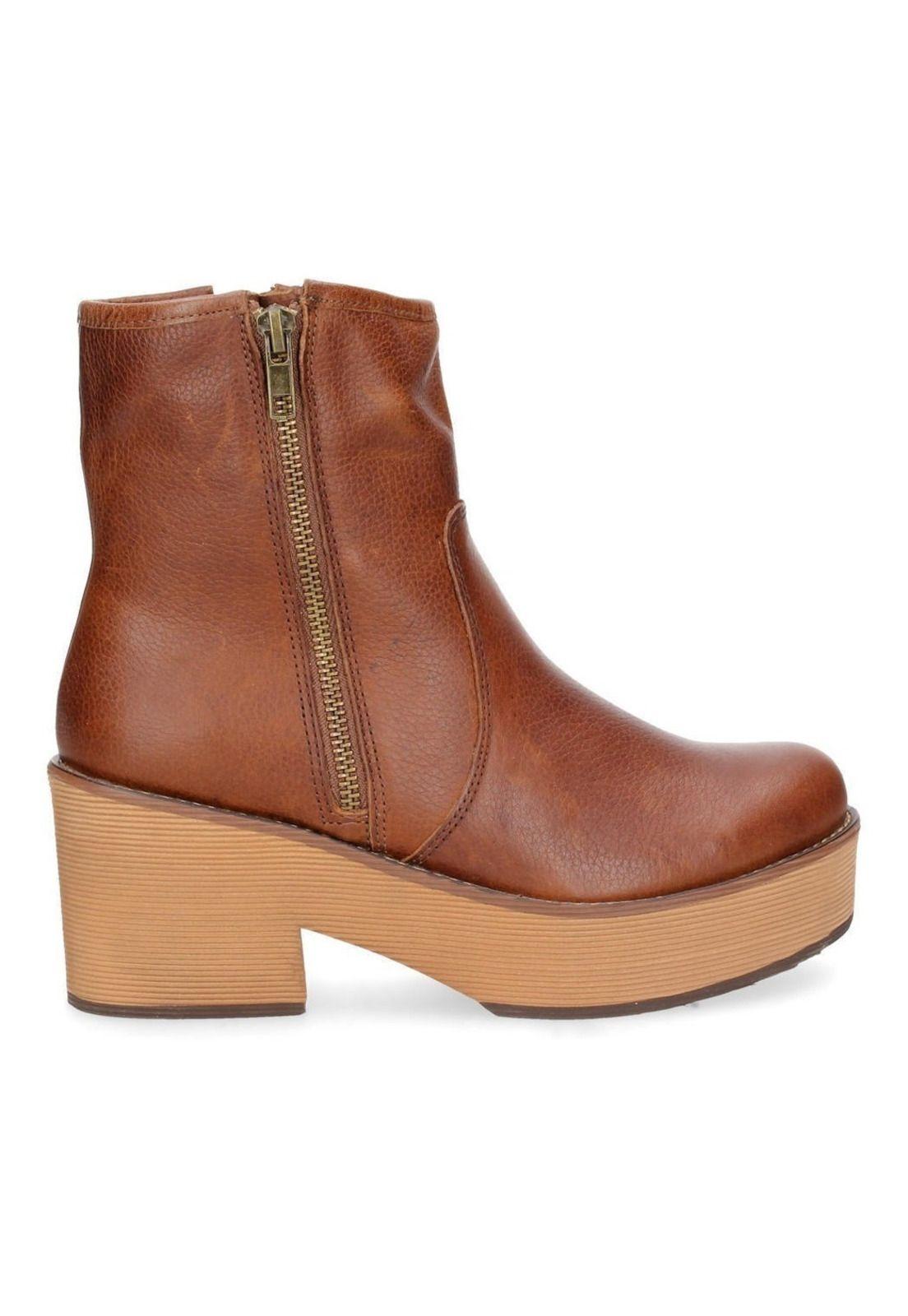 Botin Bruno Rossi Mujer Café - P231-1