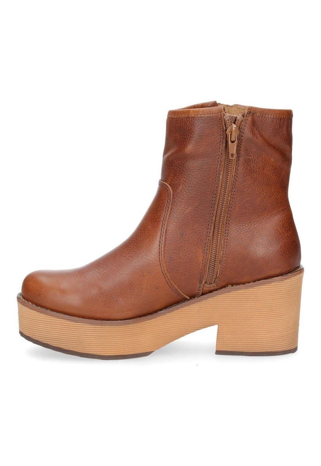 Botin Bruno Rossi Mujer Café - P231-3