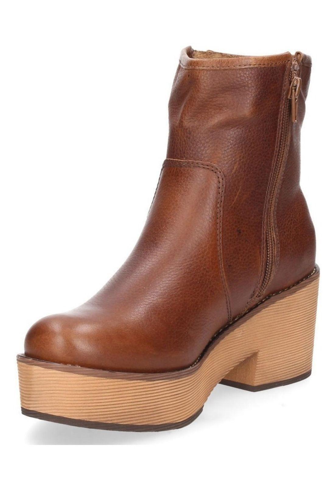 Botin Bruno Rossi Mujer Café - P231-4