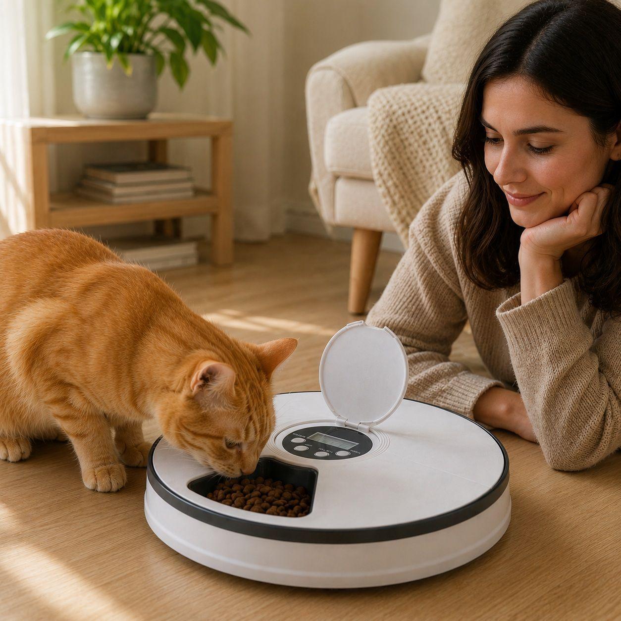 Dispensador Alimento Automatico Perros y Gatos-2
