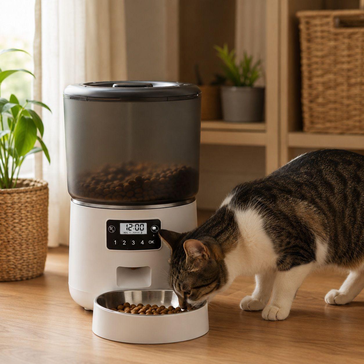 Dispensador Alimento  Automatico para Mascotas Wi-FI-2