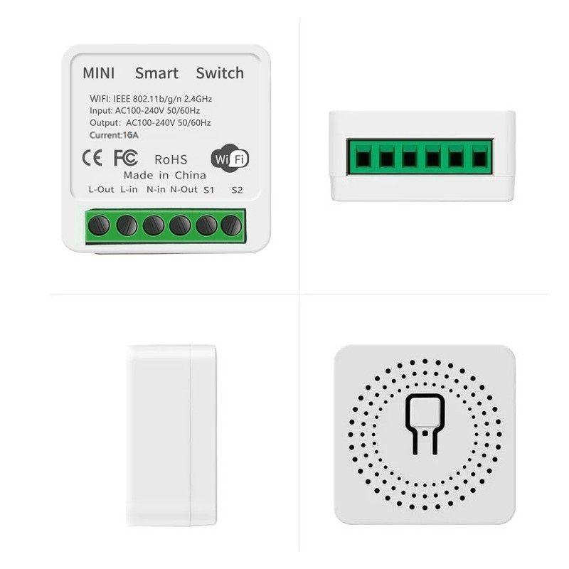 Interruptor Wifi Doble 924 Mini Dual 16A-2