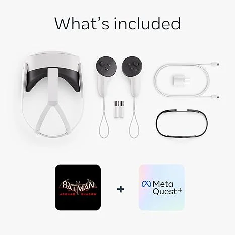 Meta Quest 3S 128gb Lentes Realidad Aumentada + Batman Arkham Shadow-1