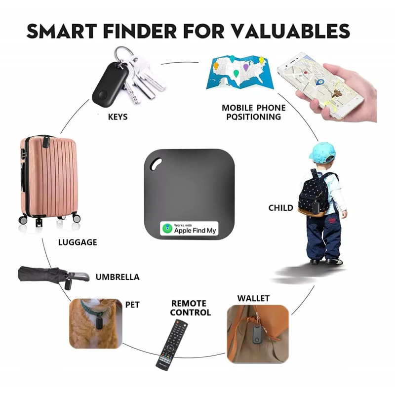 GPS Localizador inteligente compatible con Apple Find My-3