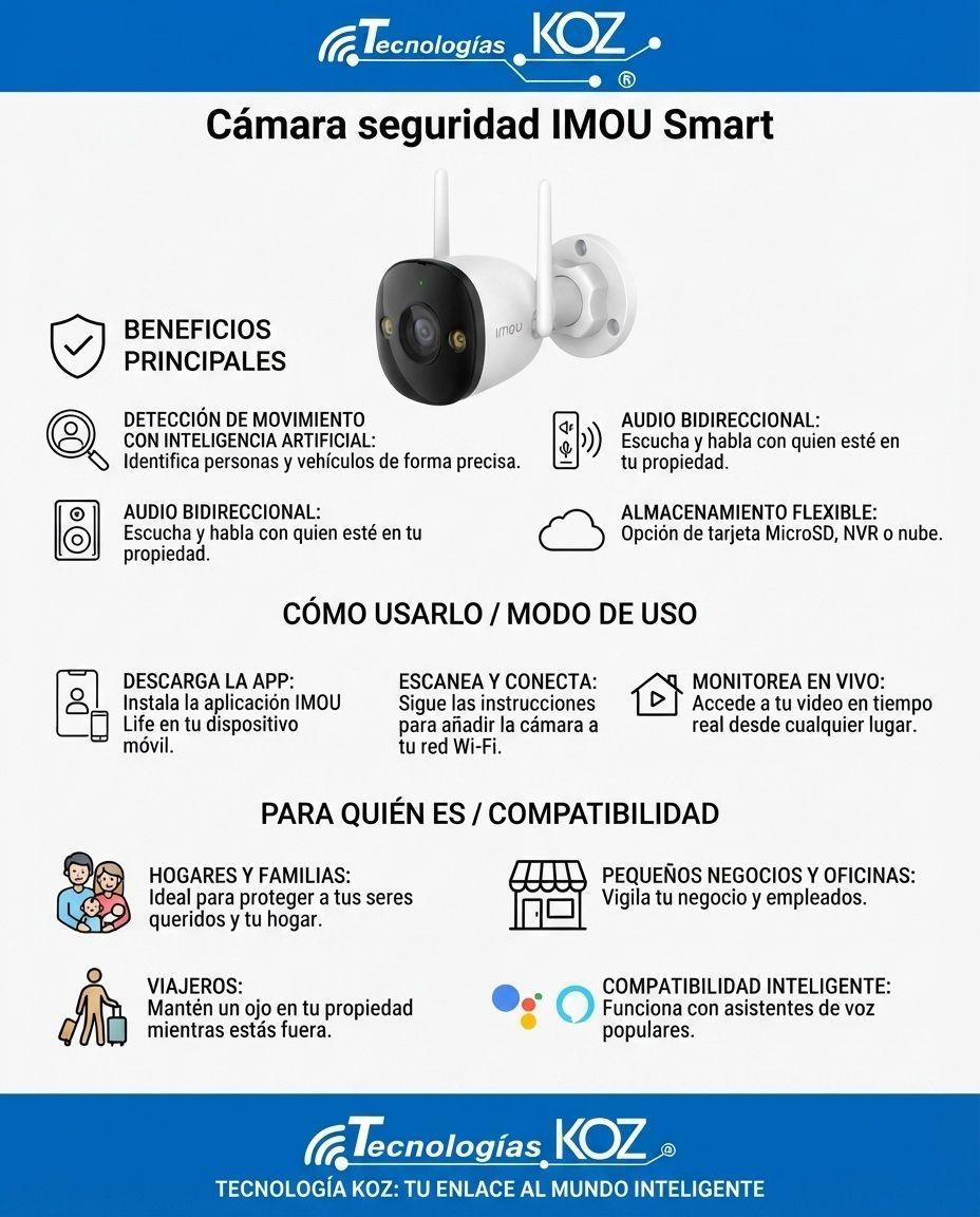 Camara de Seguridad Inteligente Tipo Bala IMOU-3