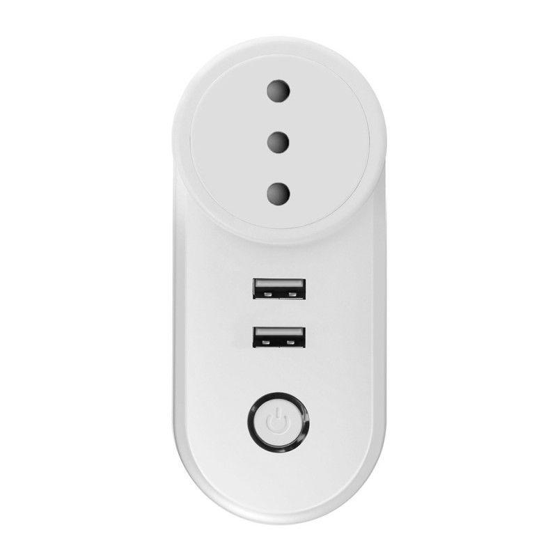 Enchufe Wifi Inteligente 10A con USB-0