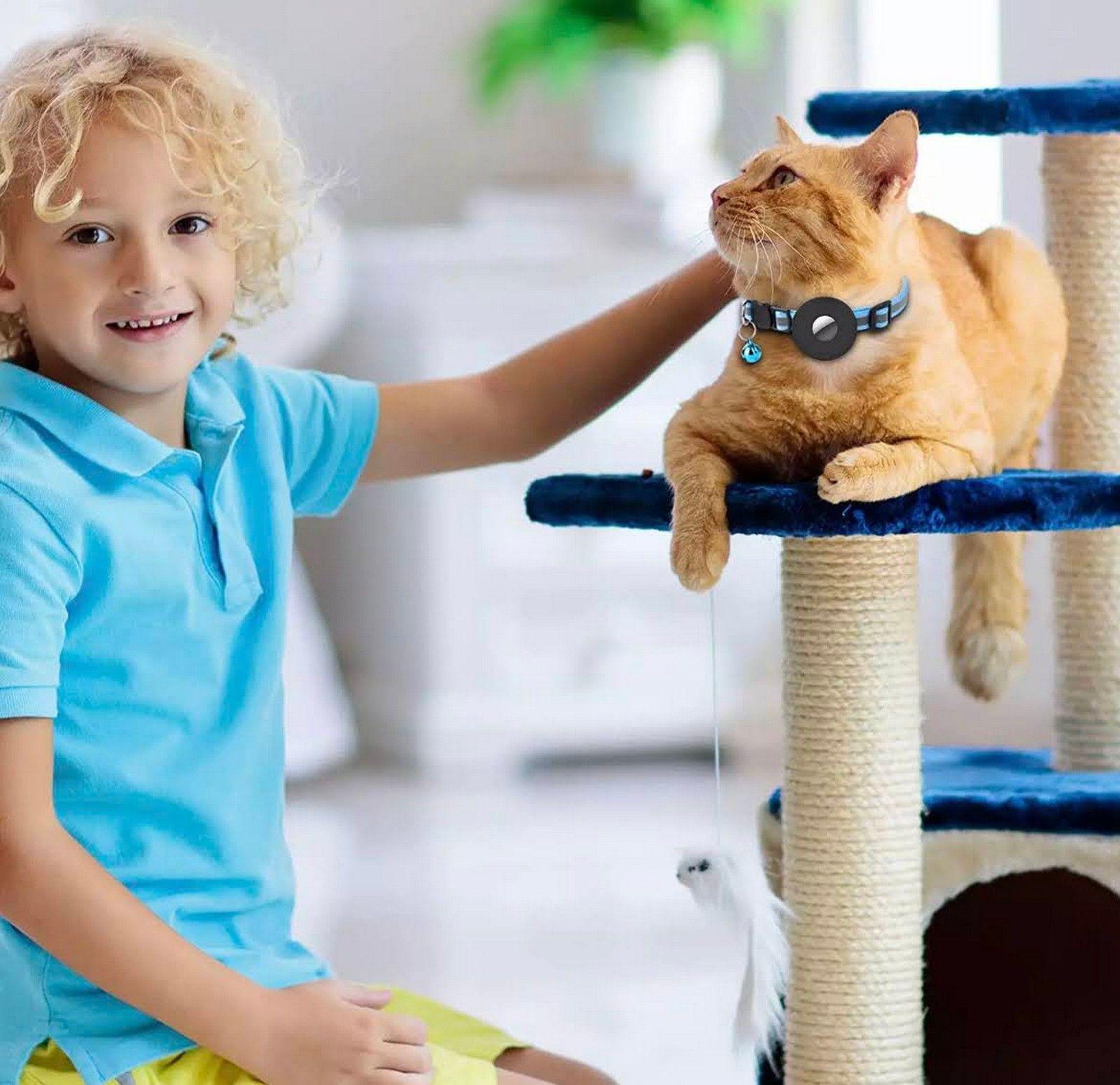 Funda de Airtag para Collar Antipérdida Localizar Gatos y Perros-2