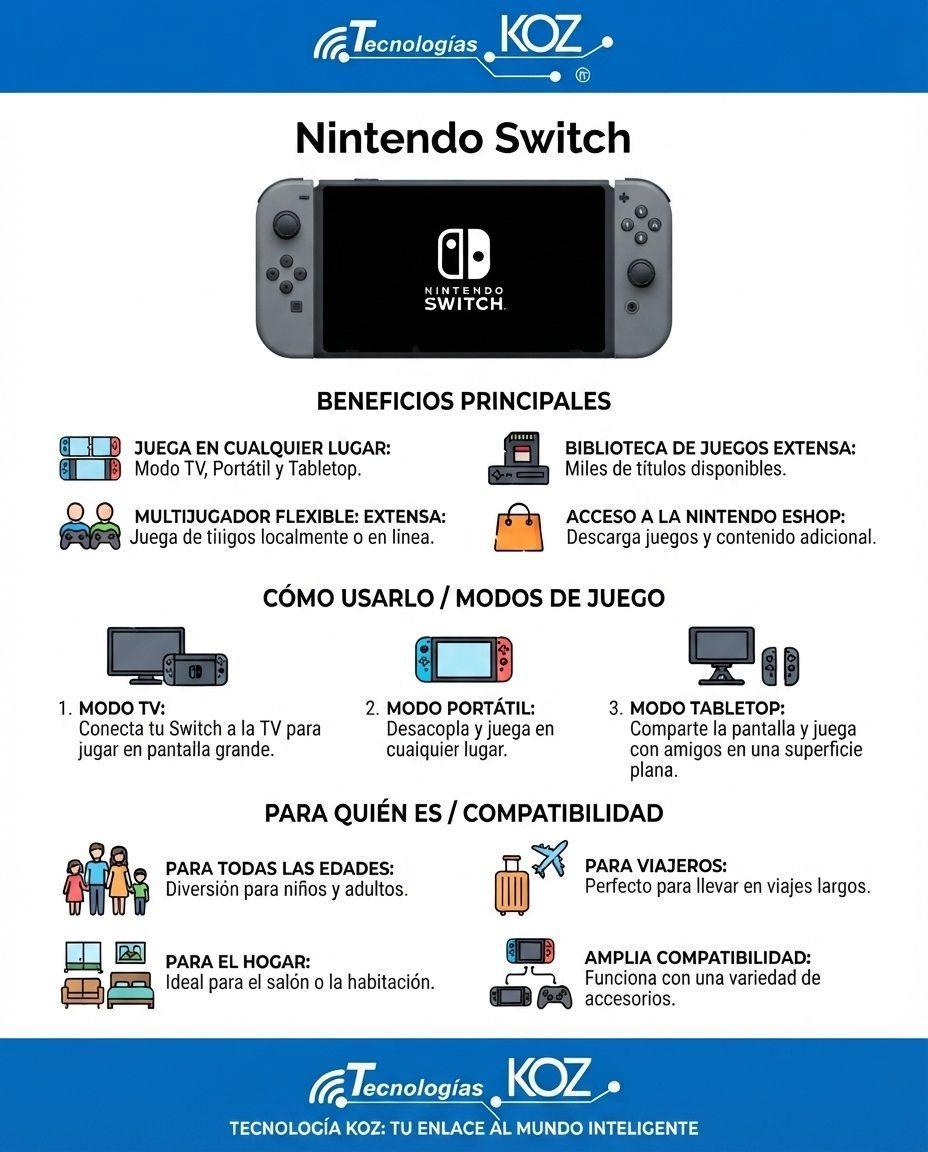 Consola Nintendo Switch 32GB Estándar - Gris-3