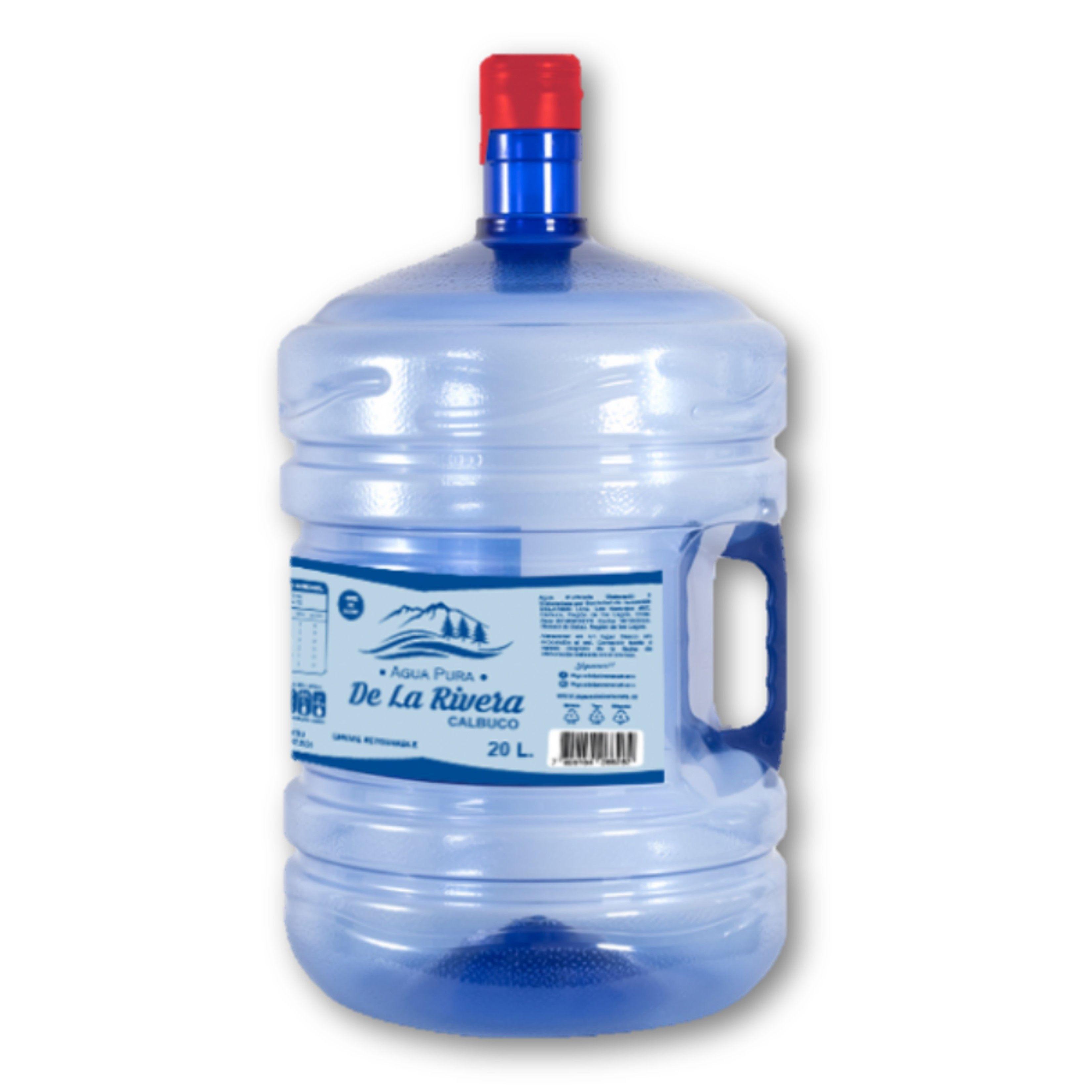 Bidón PET con recarga de agua pura De La Rivera 20L-0